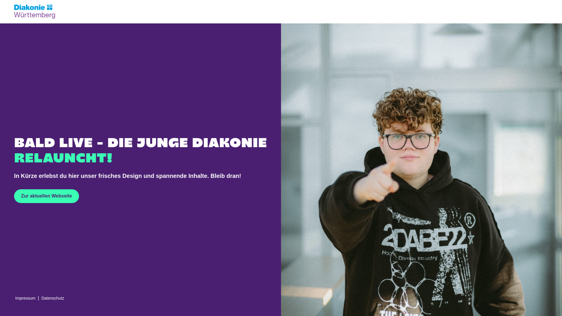 website screenshot of https://junge-diakonie-wue.de/