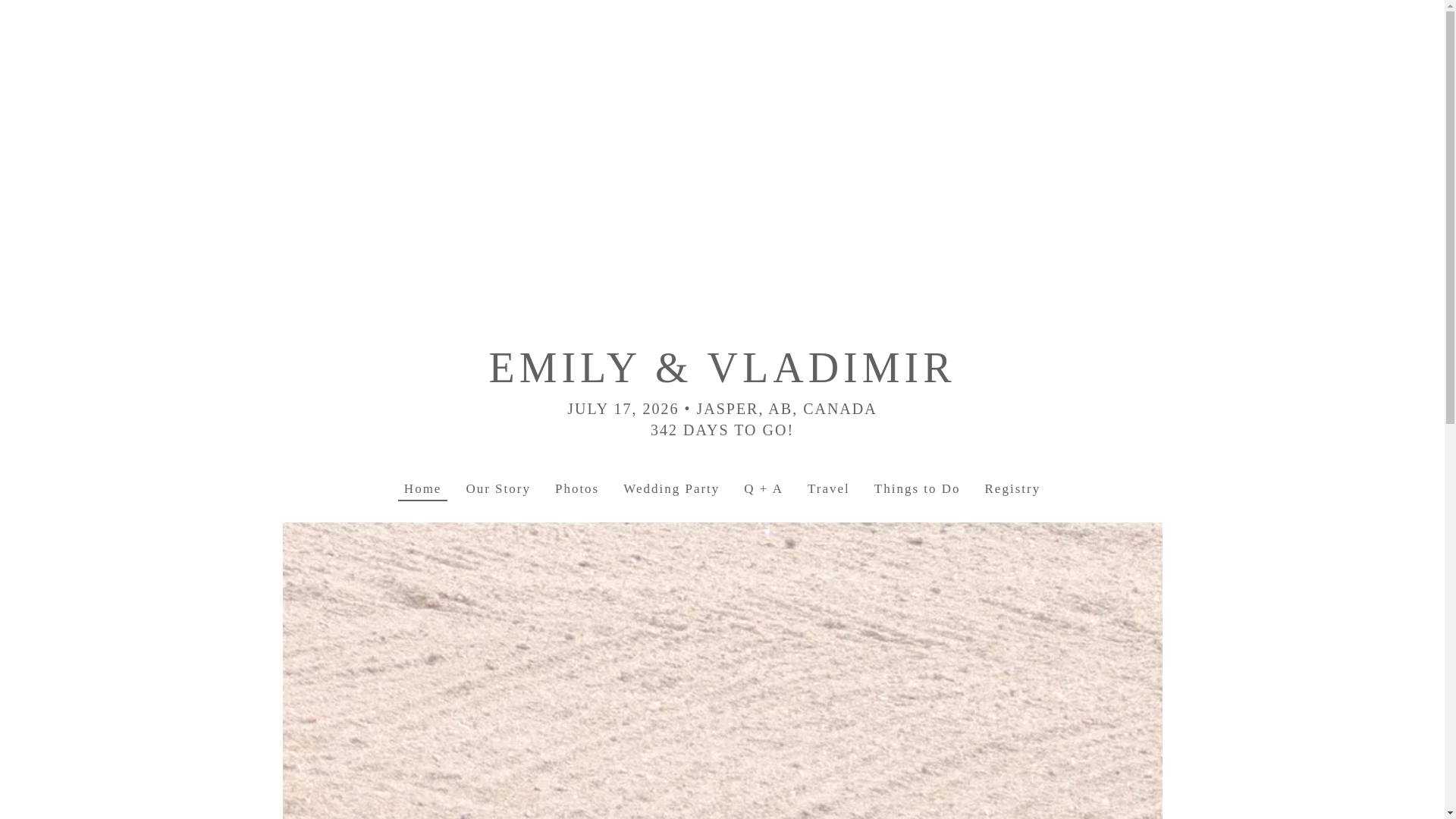 website screenshot of https://emilyandvladimir.com/
