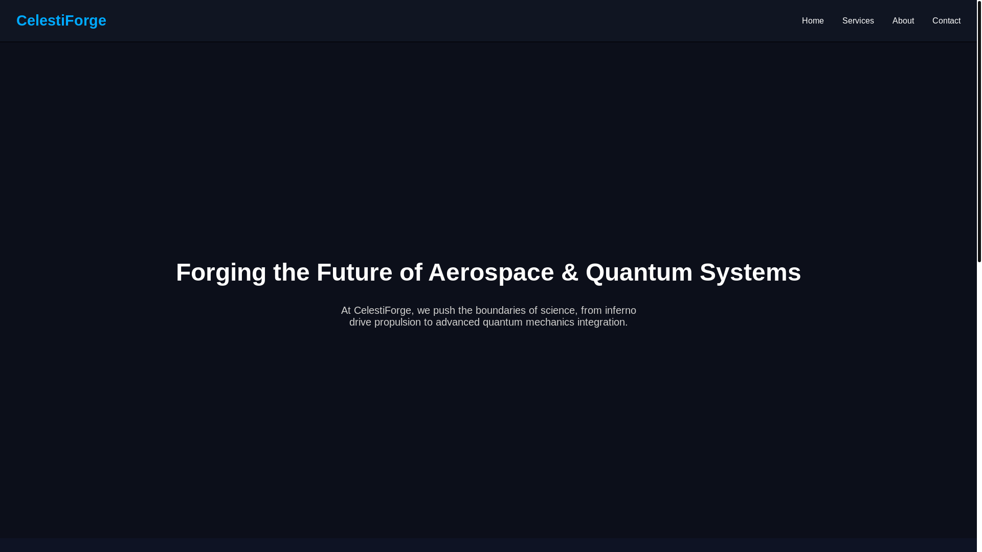 website screenshot of https://celestiforge.pages.dev/