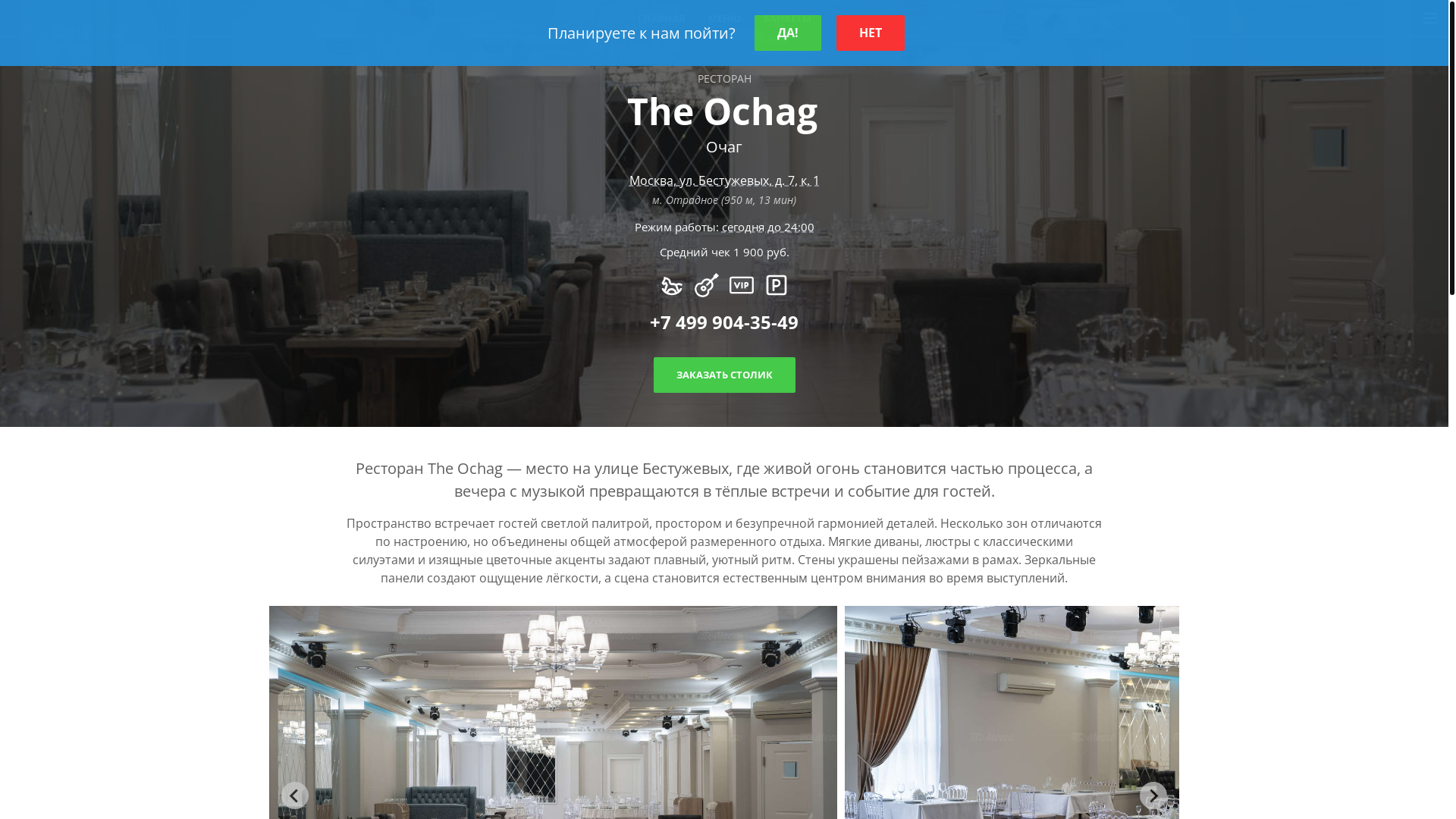 website screenshot of https://theochag.ru/