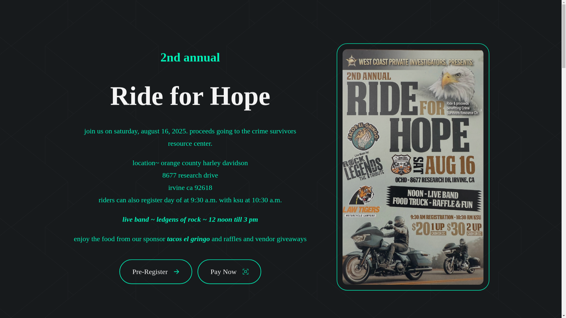 website screenshot of https://wcpievents.com/