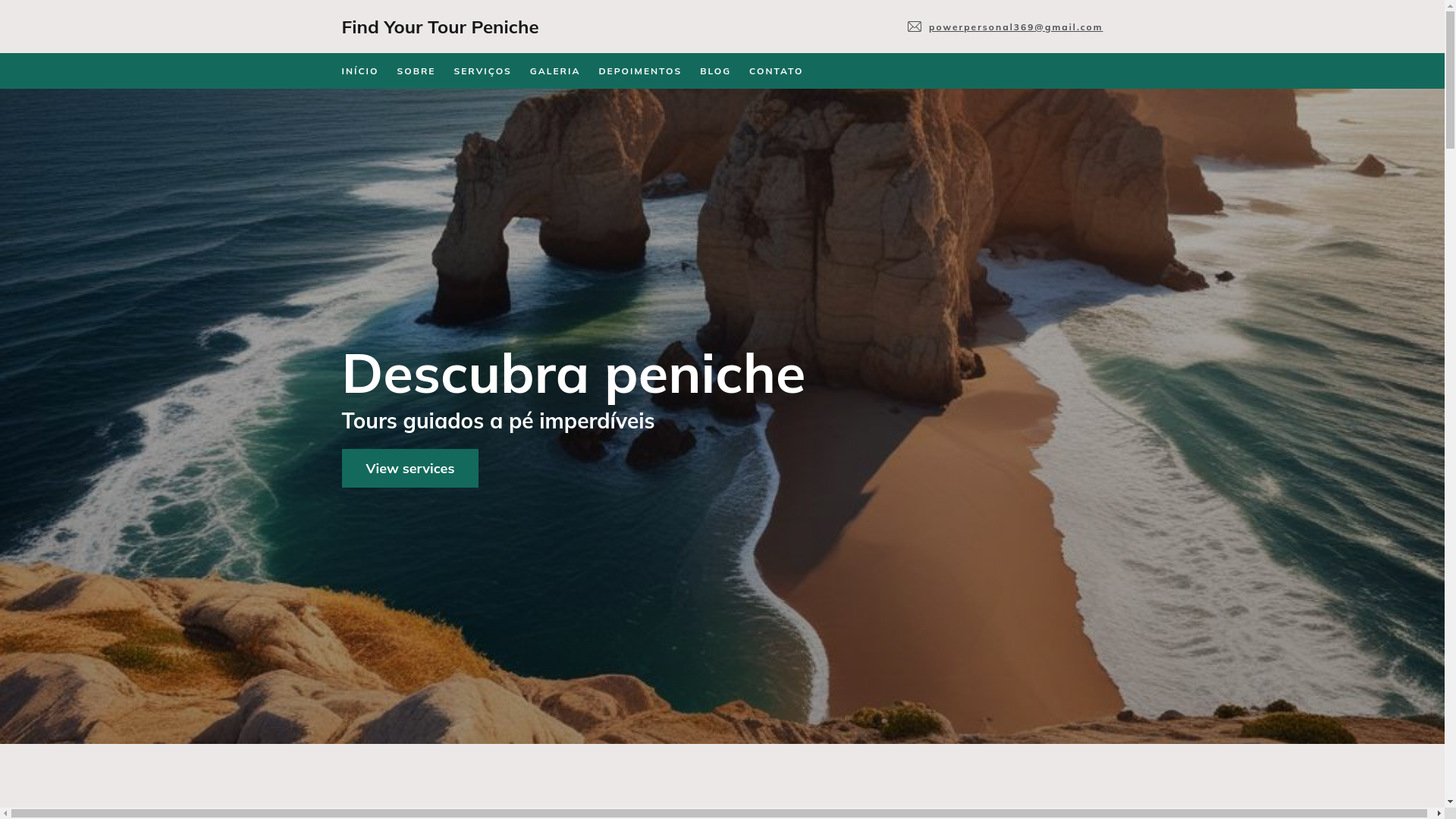 website screenshot of https://findyourtourpeniche.com/