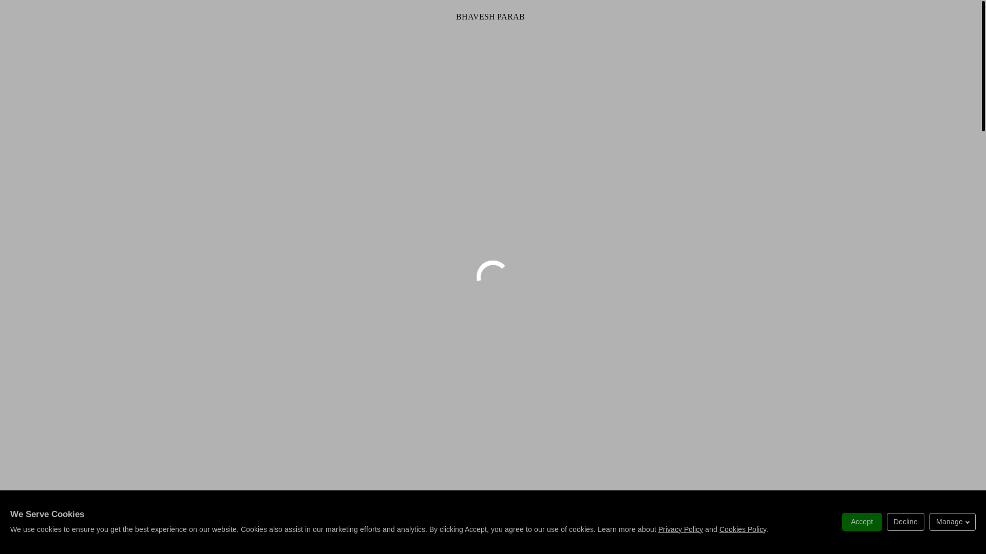 website screenshot of https://bhaveshparab.bio/
