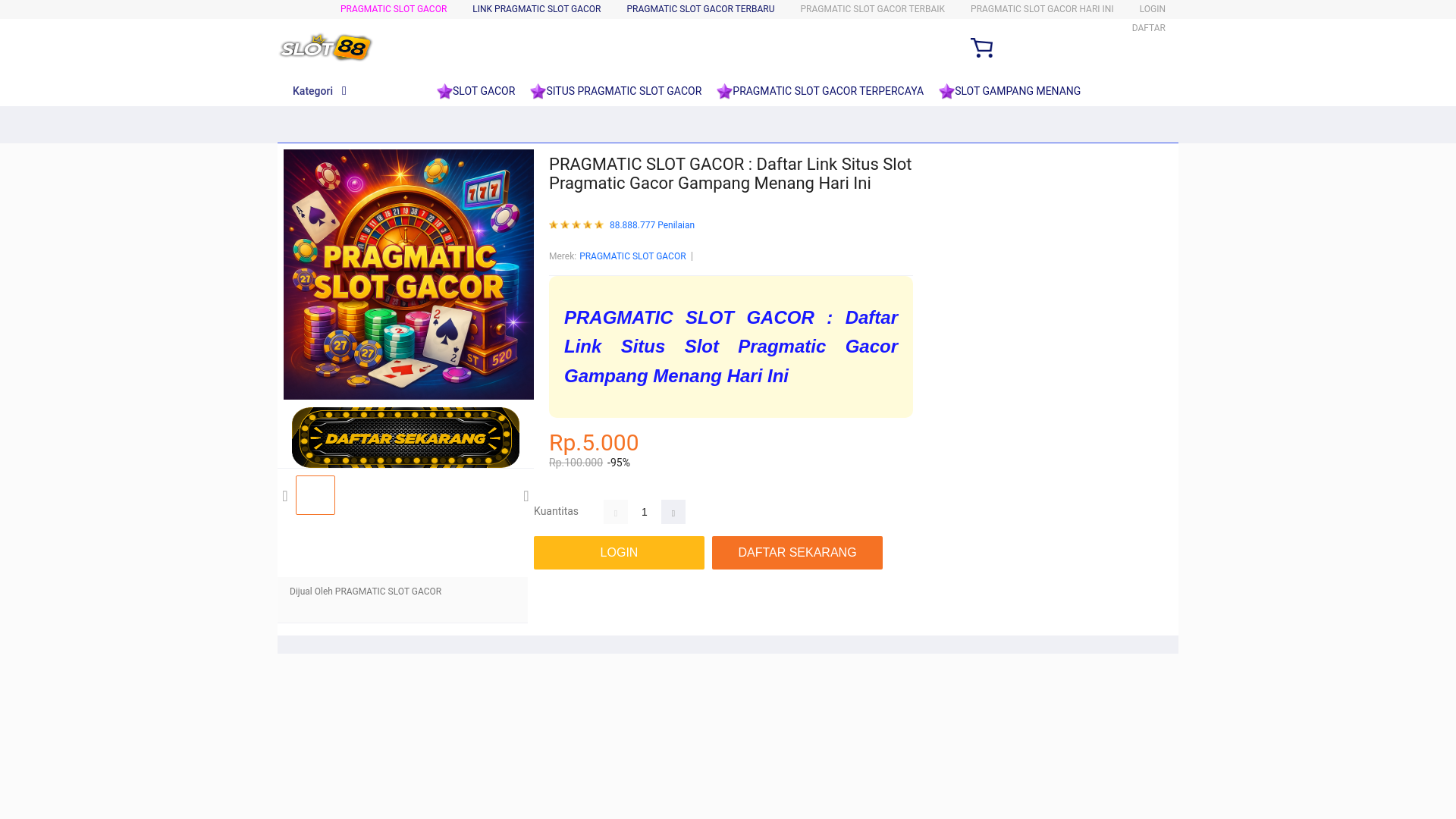 website screenshot of https://pragmaticslotgacor.pages.dev/