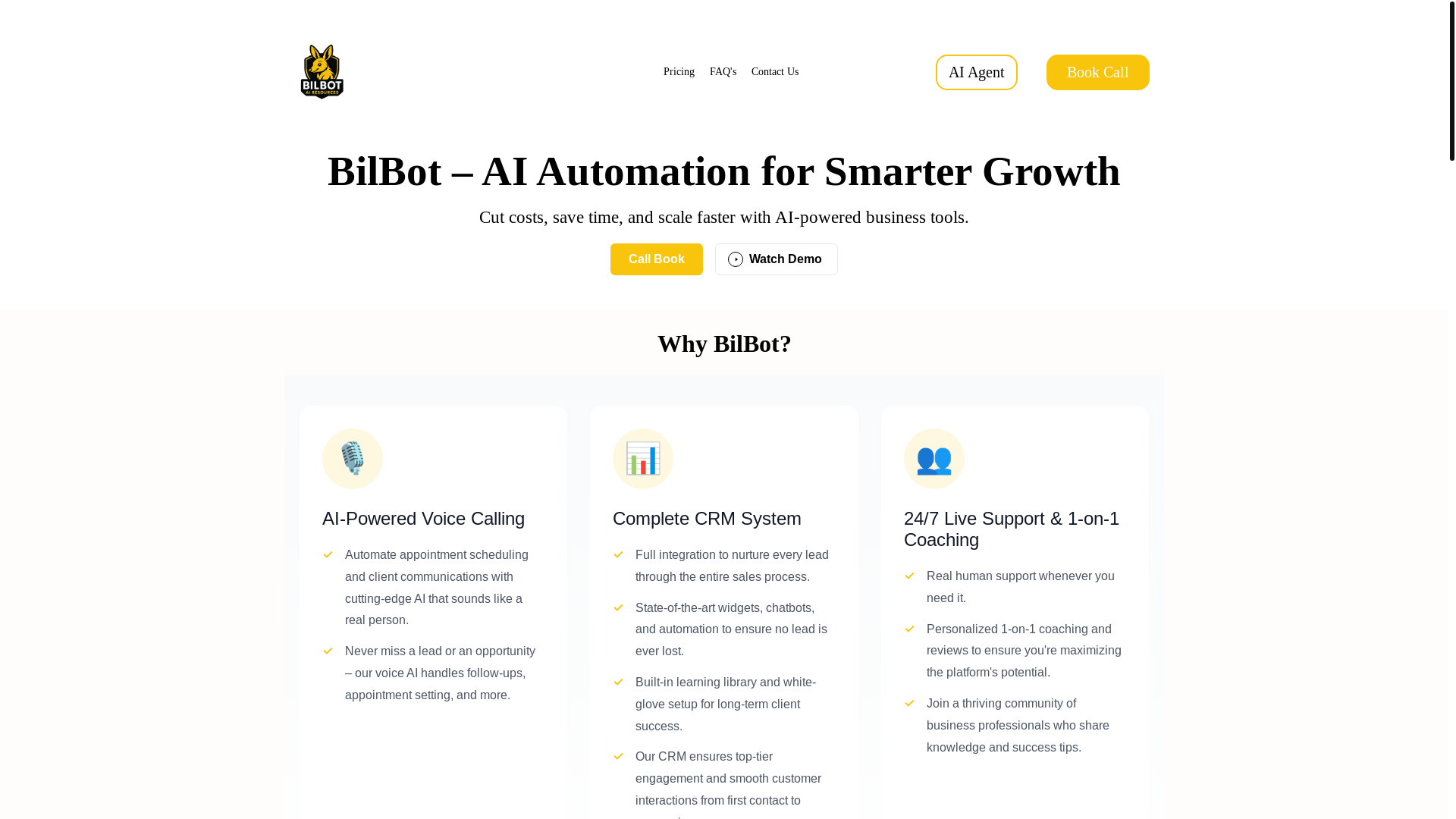 website screenshot of https://bilbotairesources.com.au/