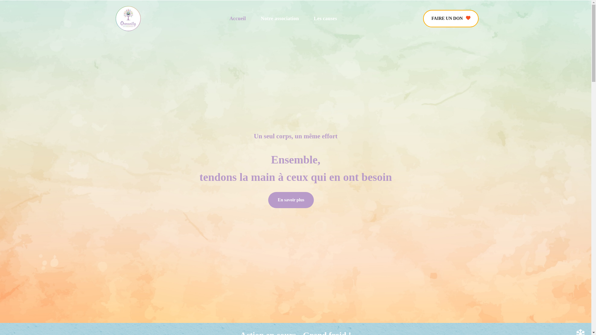 website screenshot of https://oumanity.fr/