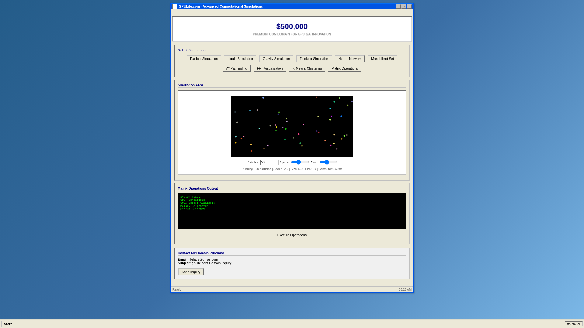 website screenshot of https://gpulite.com/