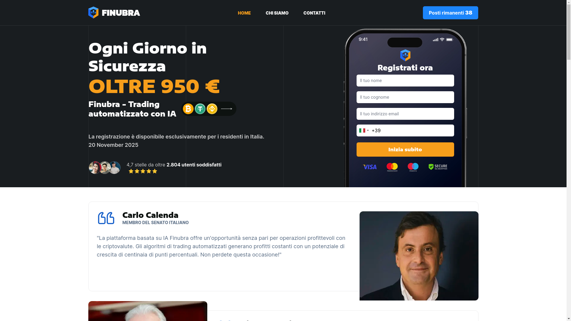 website screenshot of https://finubra.net/
