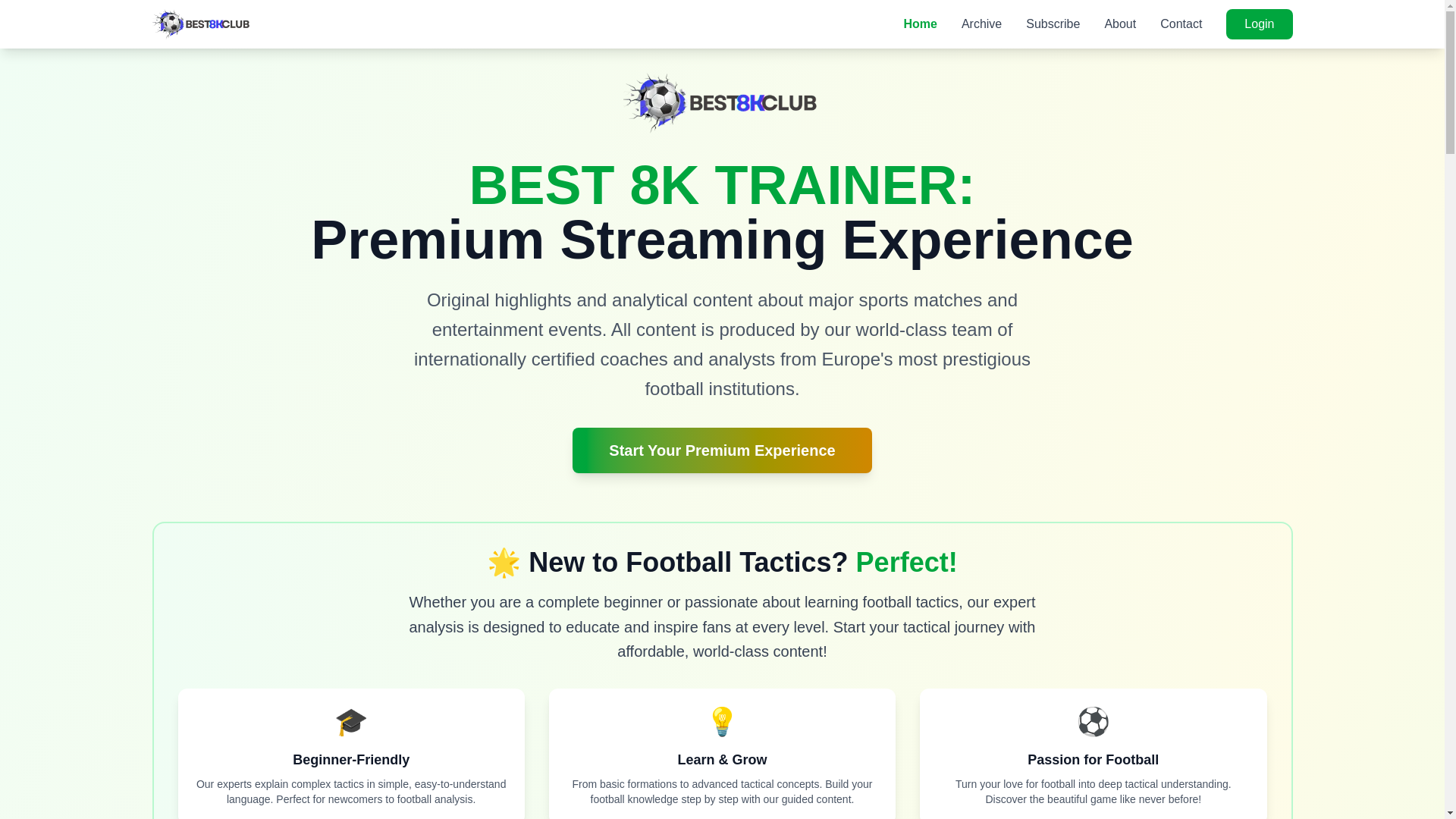 website screenshot of https://best8ktrainer.com/