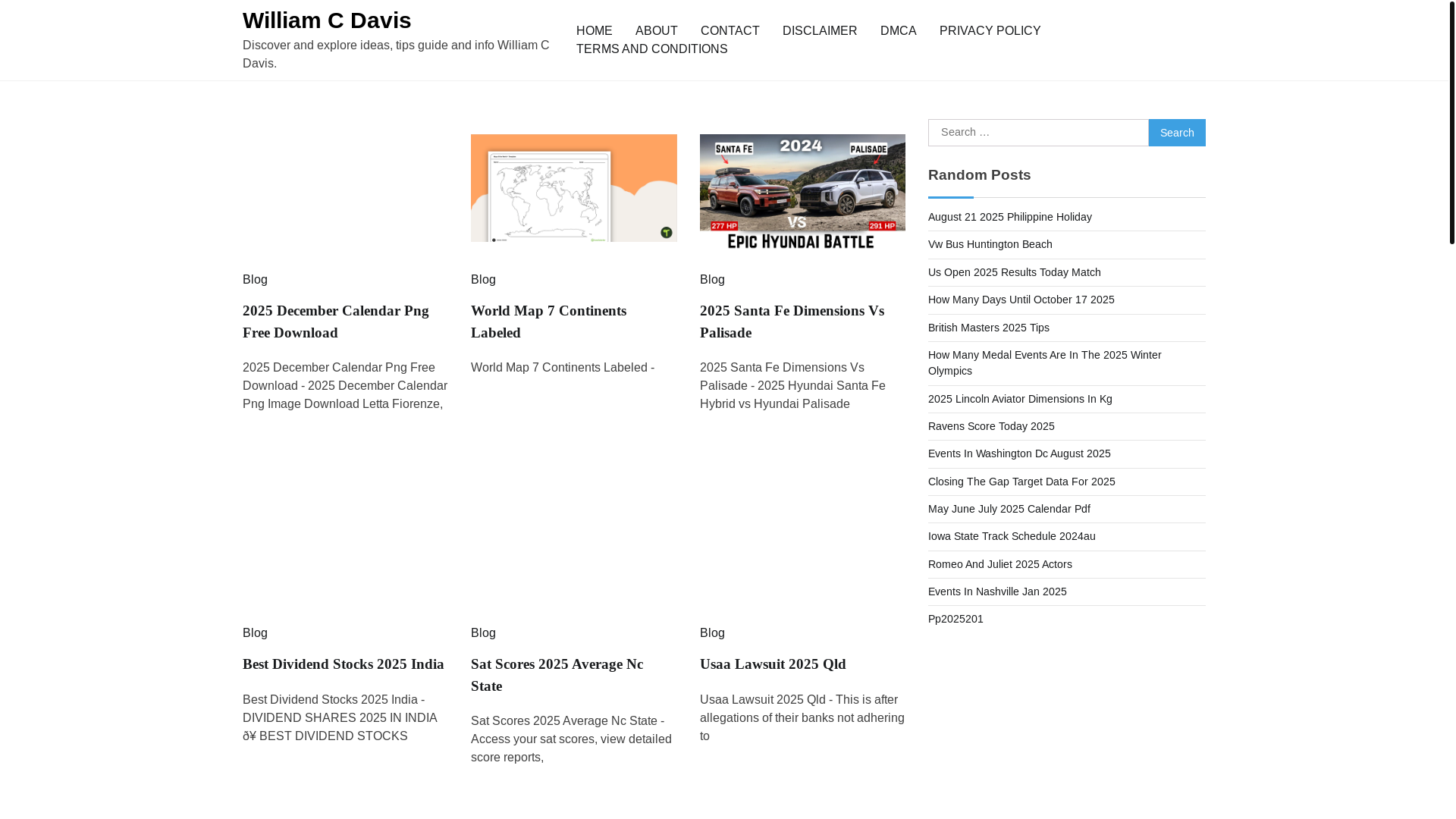 website screenshot of https://williamcdavism.pages.dev/