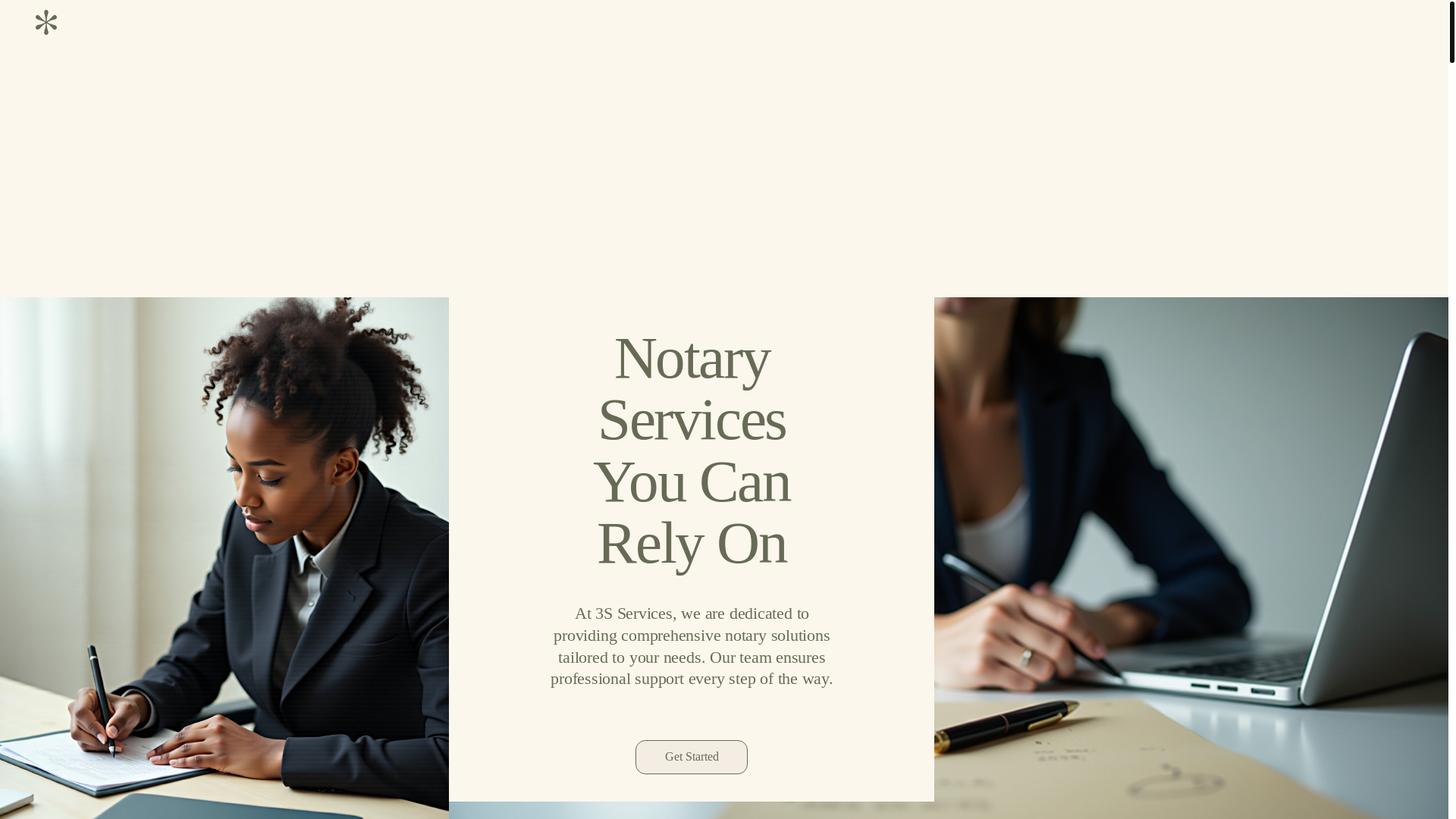 website screenshot of https://3sservices.org/