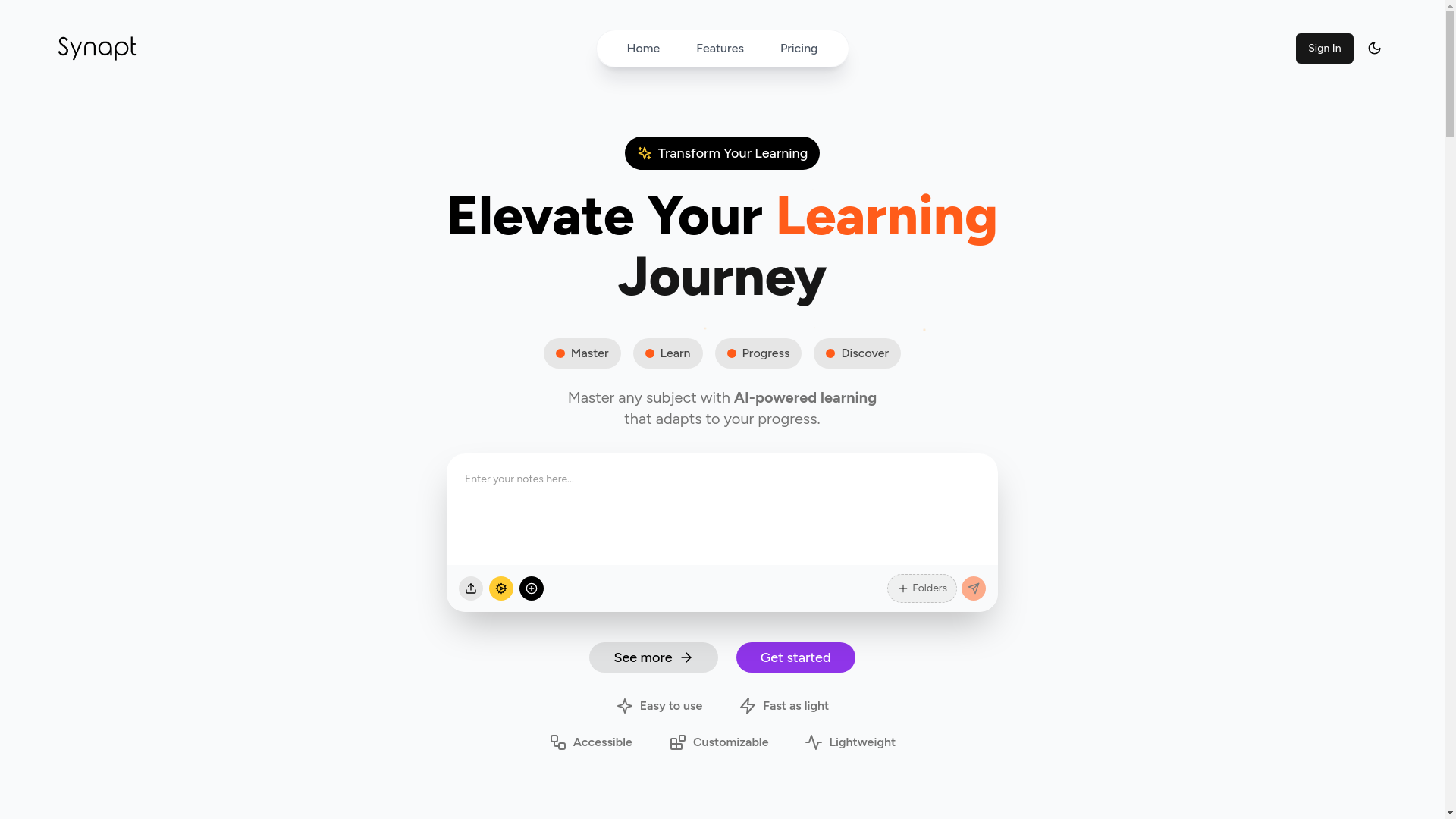 website screenshot of https://loomr.app/