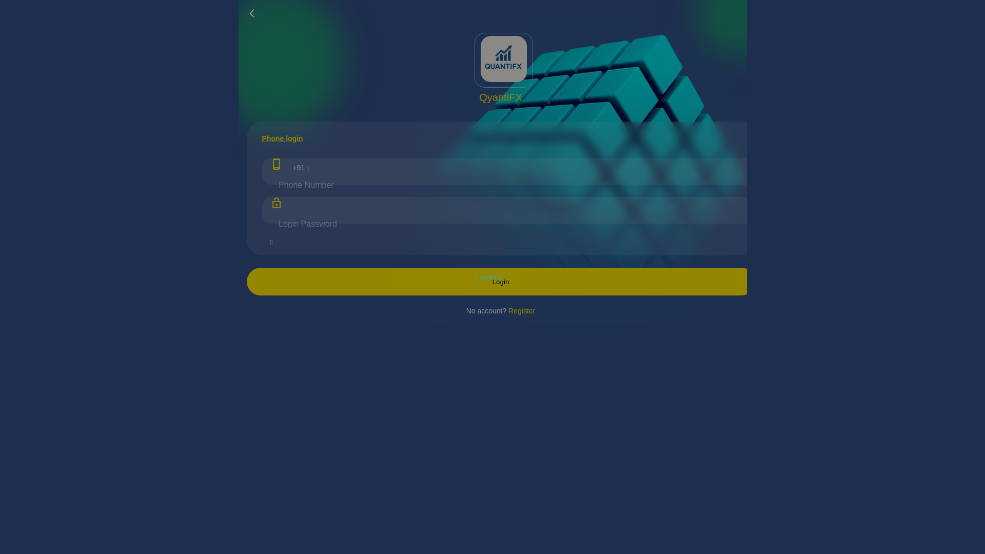 website screenshot of https://quantifx.top/