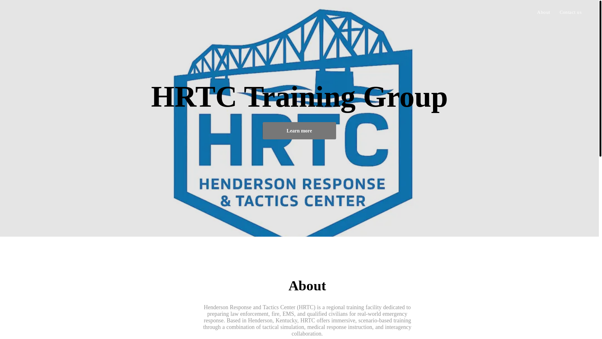 website screenshot of https://hrtctraining.com/