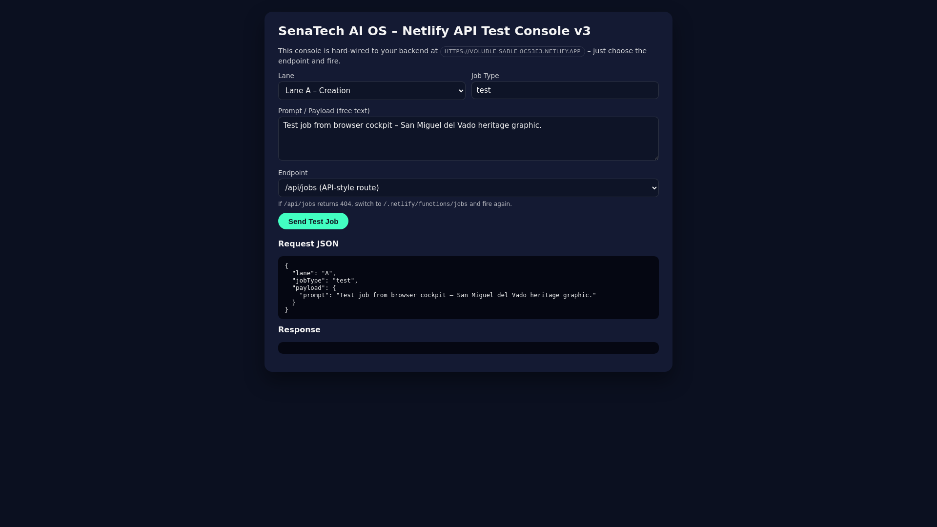 website screenshot of https://senasaitech.com/