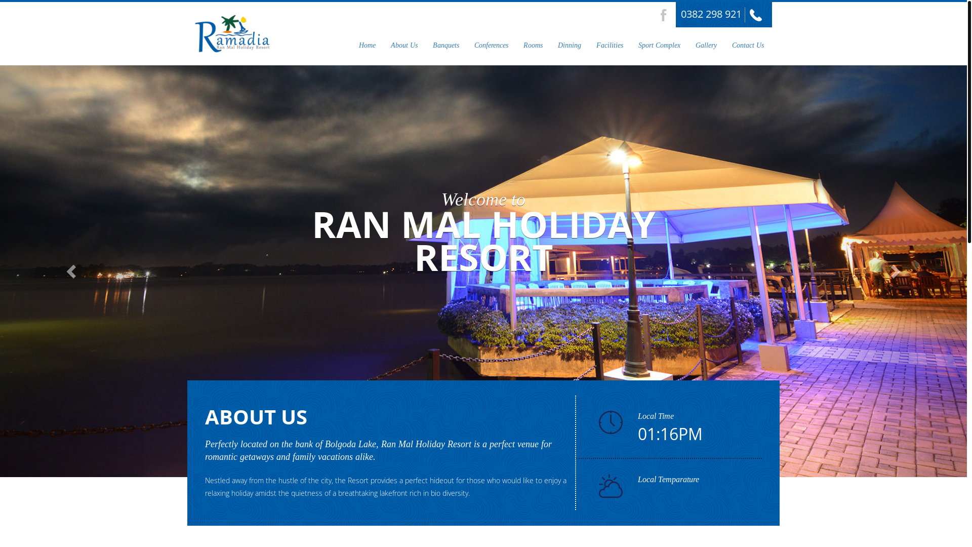 website screenshot of https://ranmalholidayresort.pages.dev/