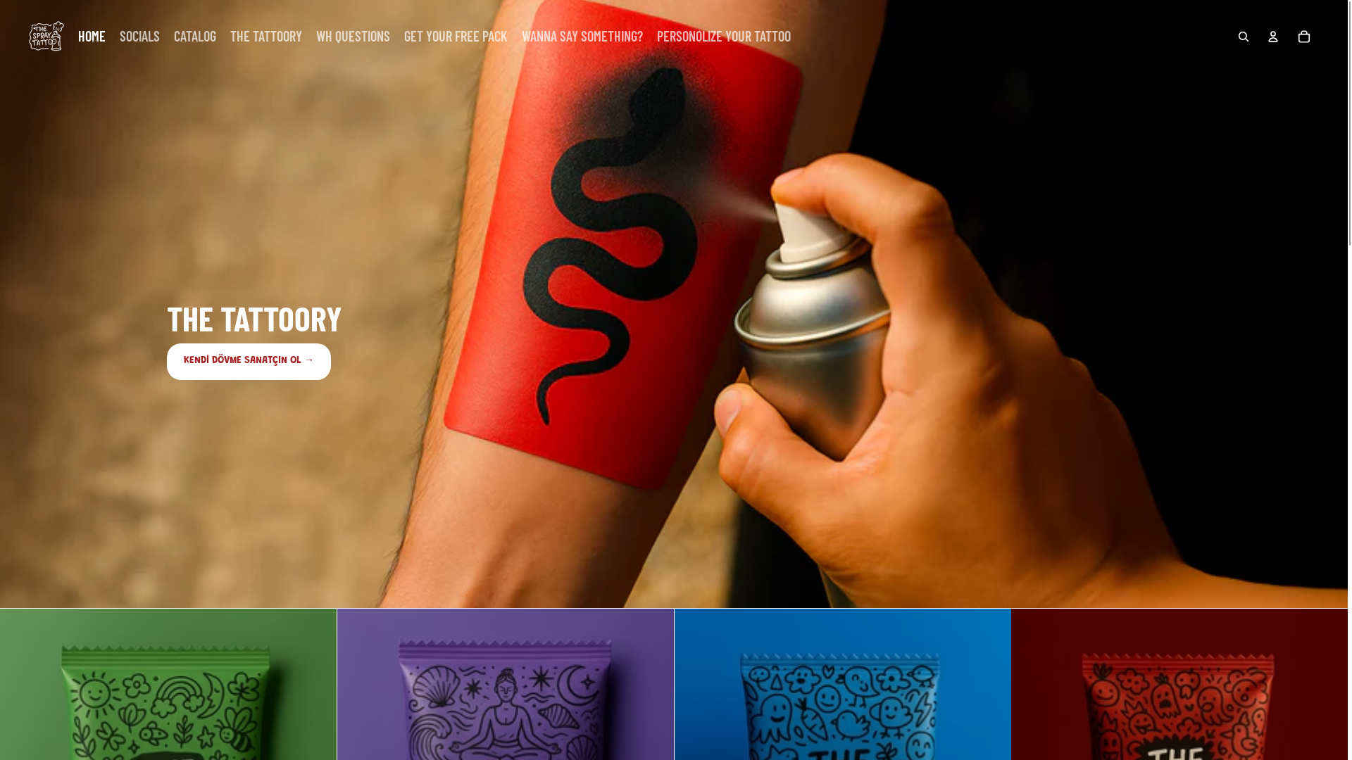 website screenshot of https://thetattoory.com/