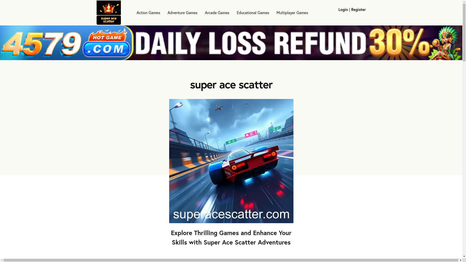 website screenshot of https://superacescatter.com/