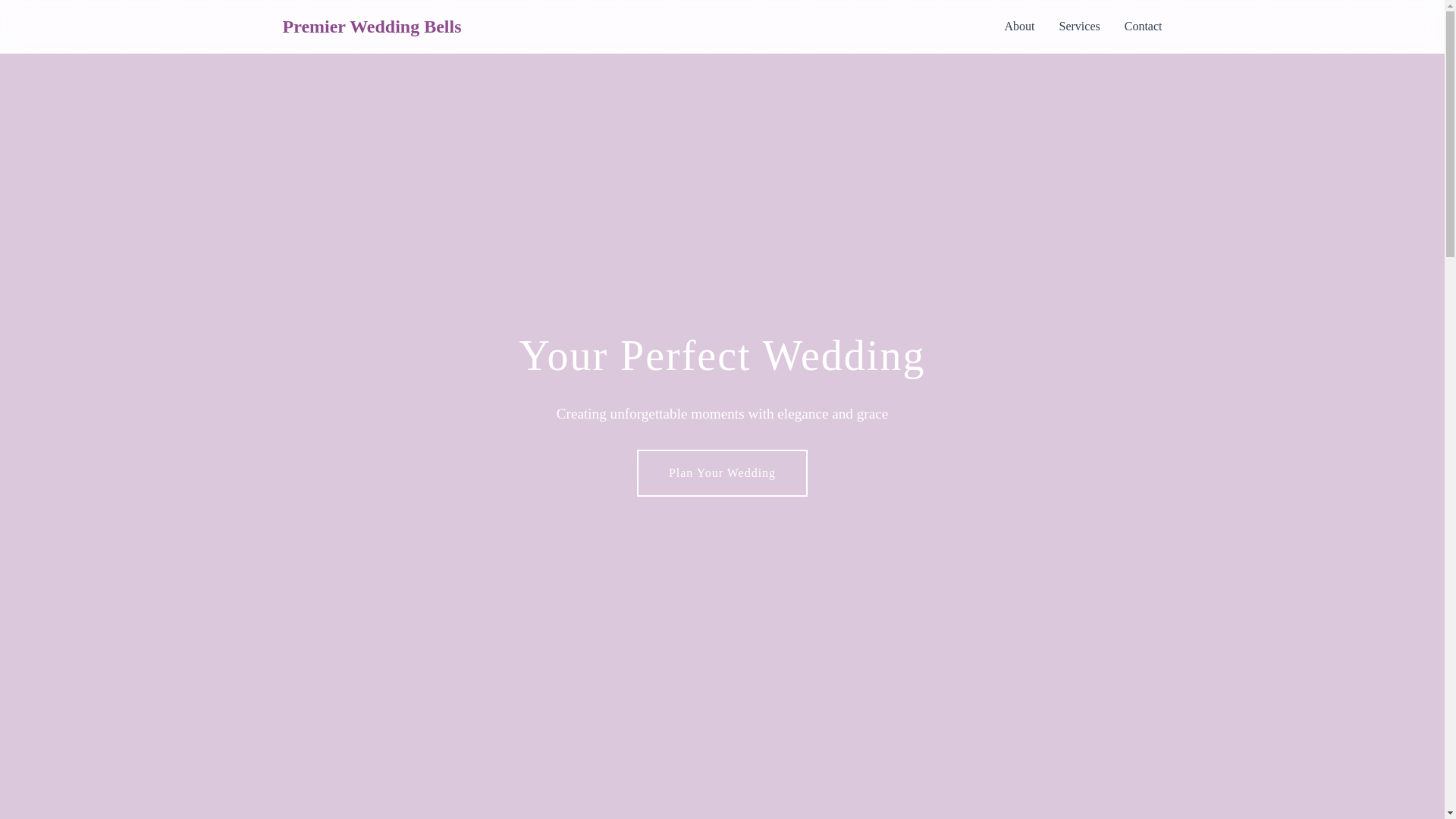 website screenshot of https://premierweddingbells.qpon/