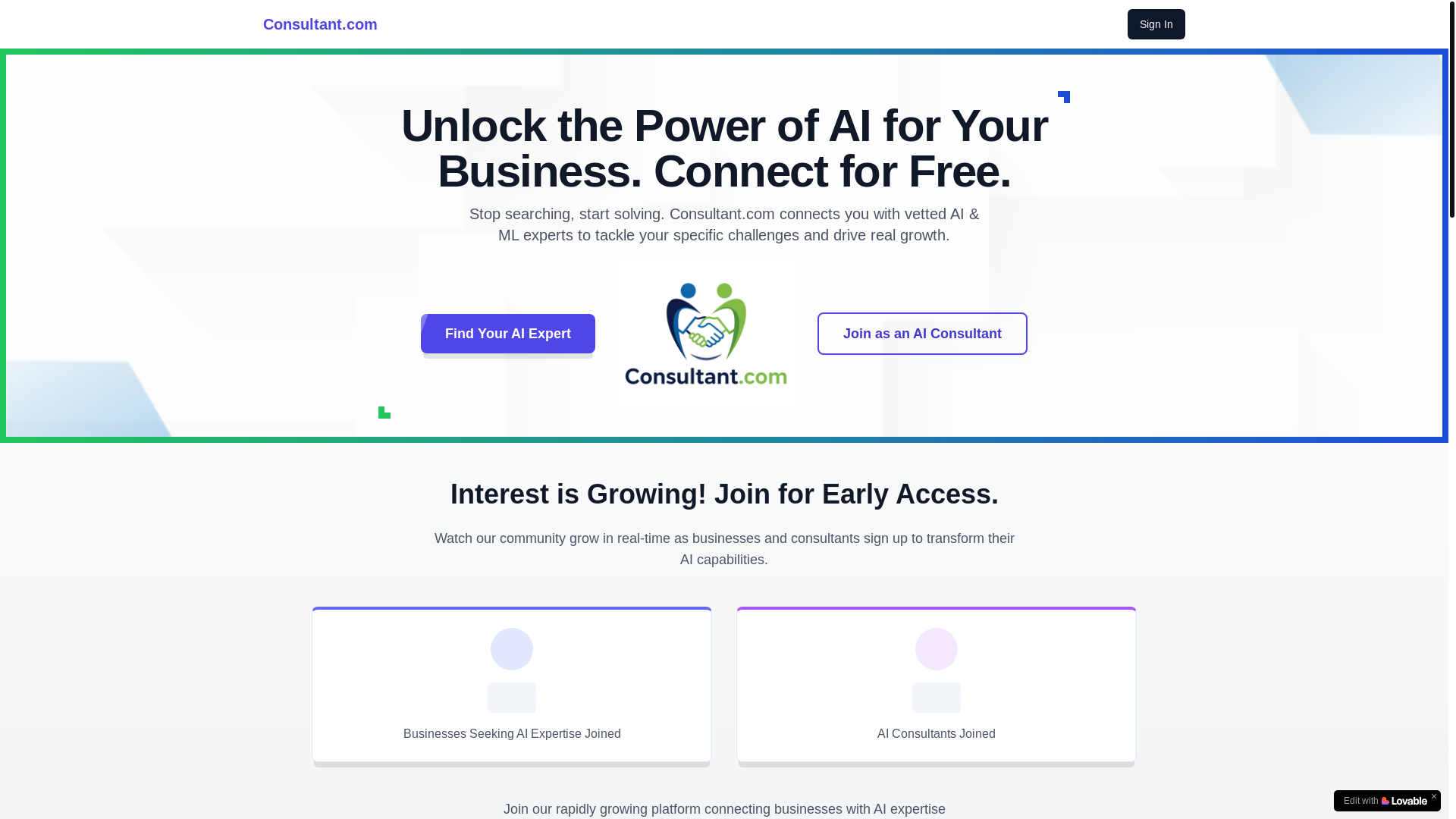 website screenshot of https://consultant.com/