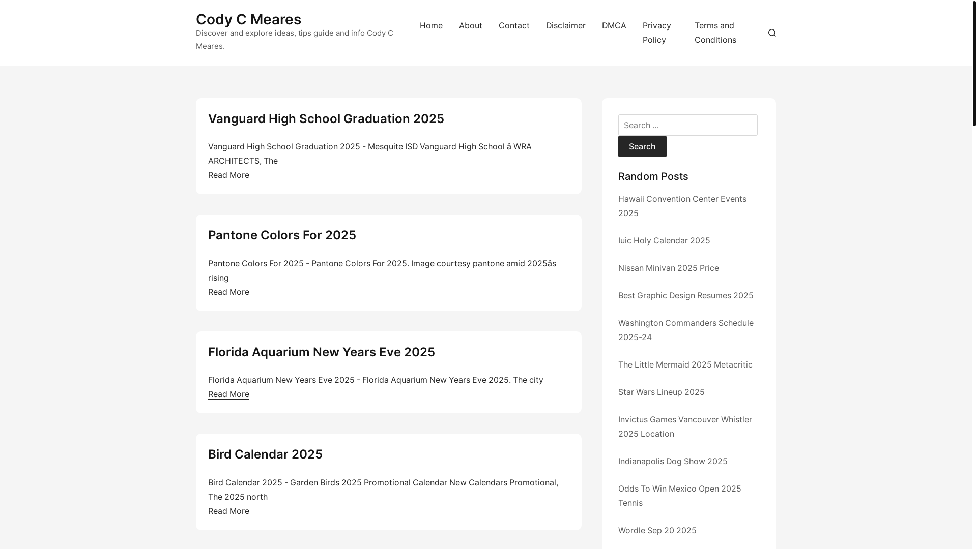 website screenshot of https://codycmeares.pages.dev/