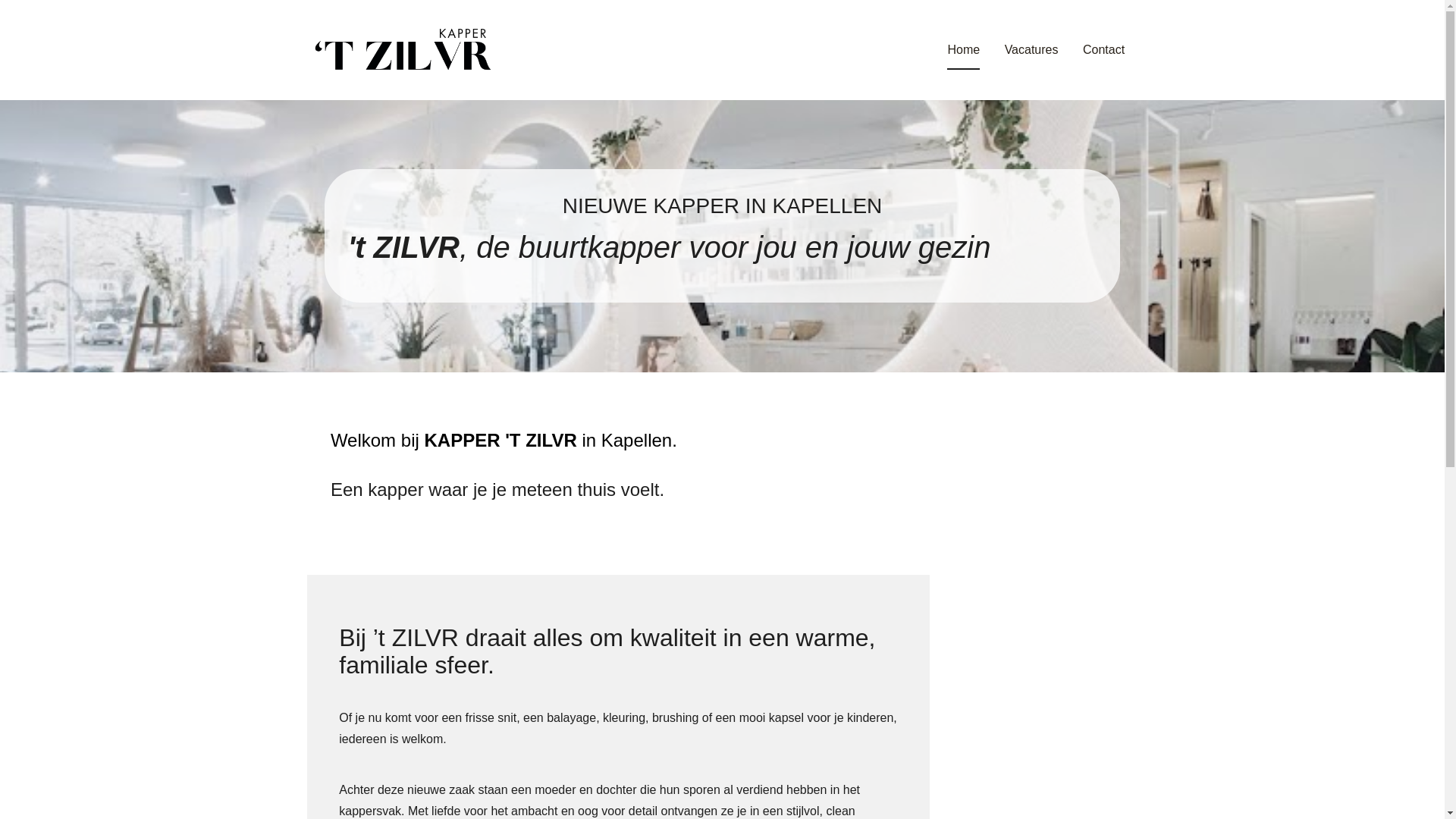 website screenshot of https://kapperkapellen.be/