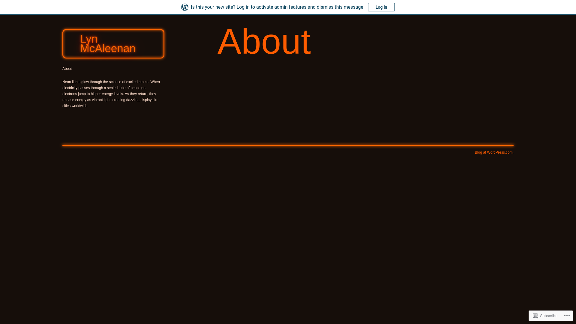 website screenshot of https://lynmcaleenan.com/
