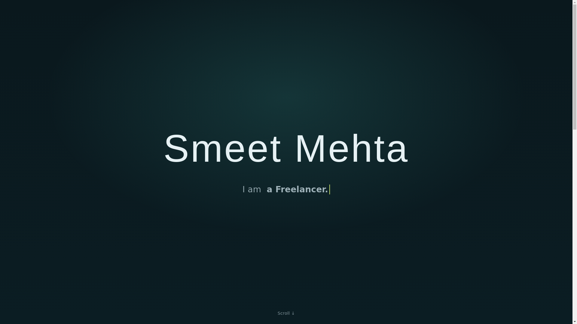 website screenshot of https://mehtasmeet.pages.dev/