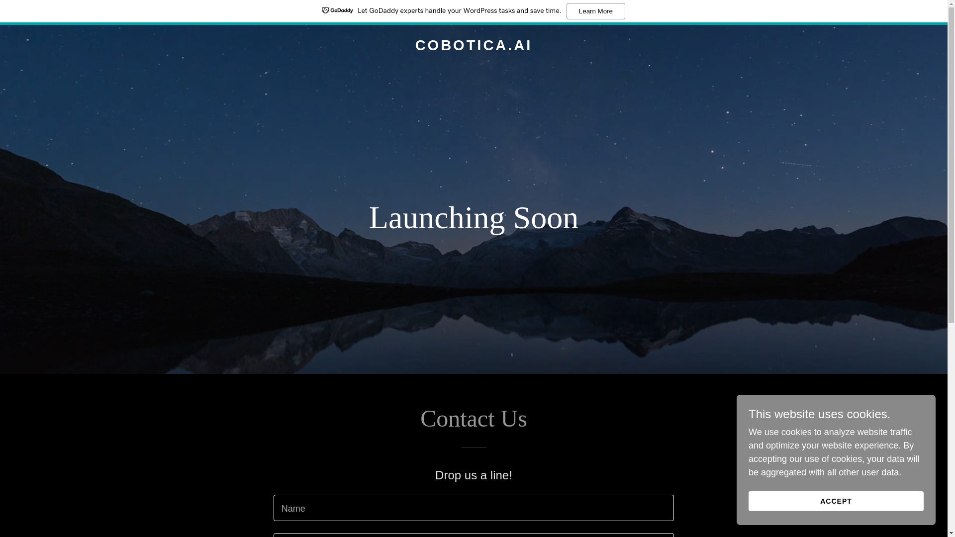 website screenshot of https://cobotica.ai/