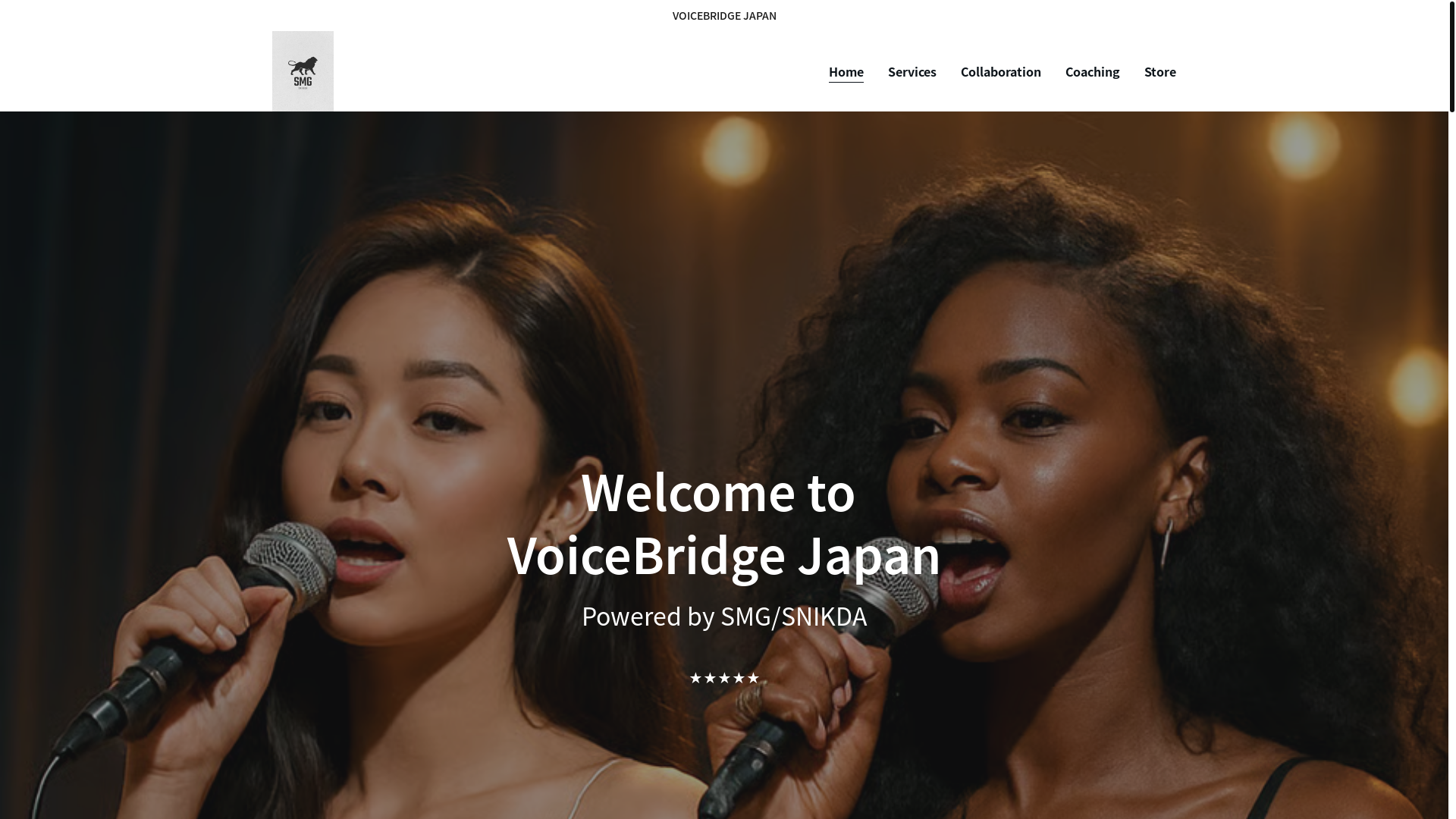 website screenshot of https://voicebridgejapan.com/