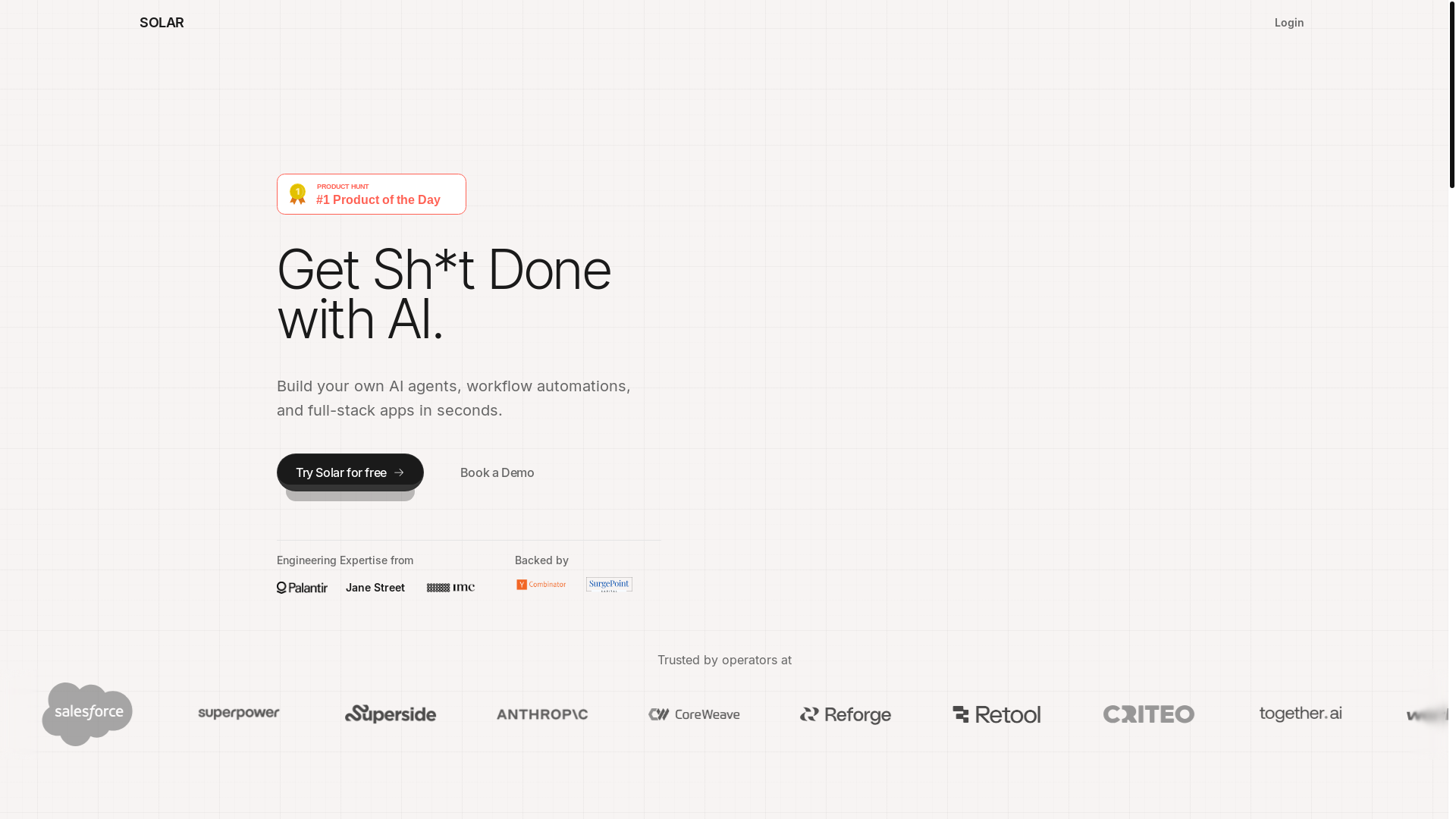 website screenshot of https://lumenaryintelligence.com/