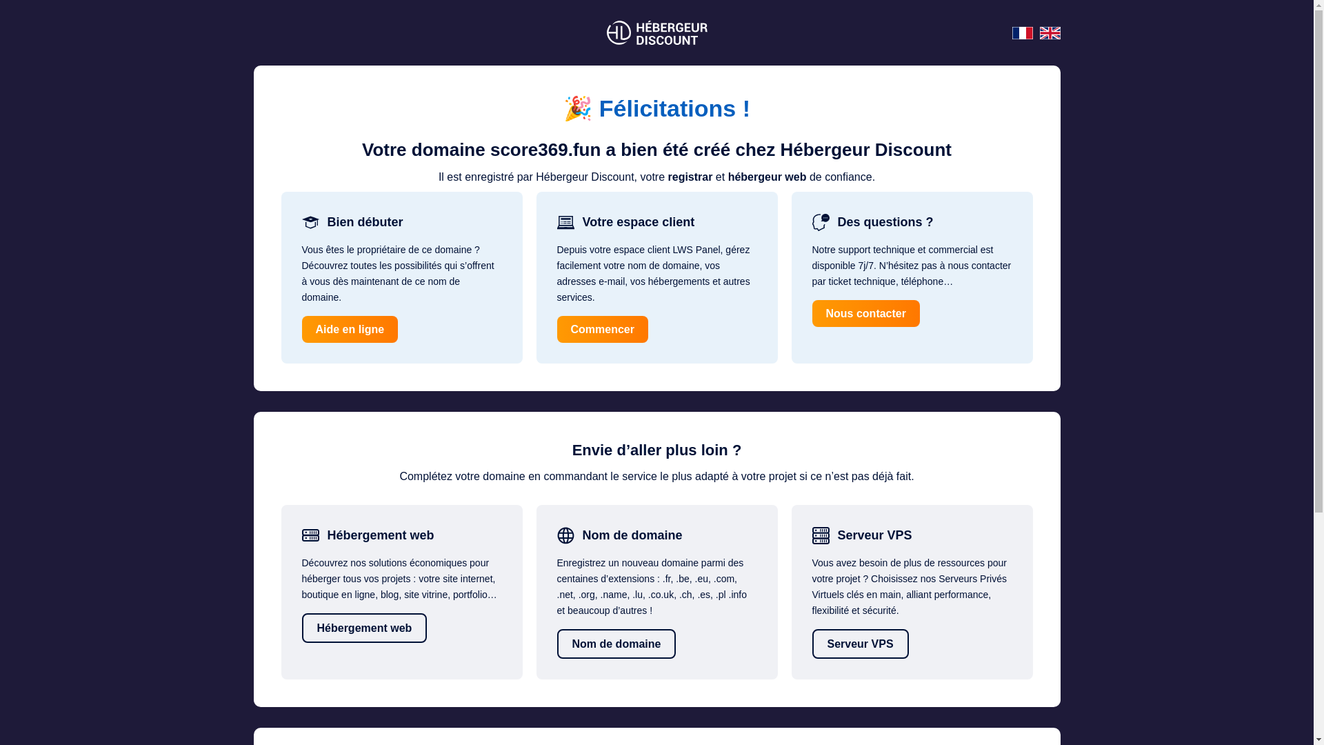 website screenshot of https://score369.fun/