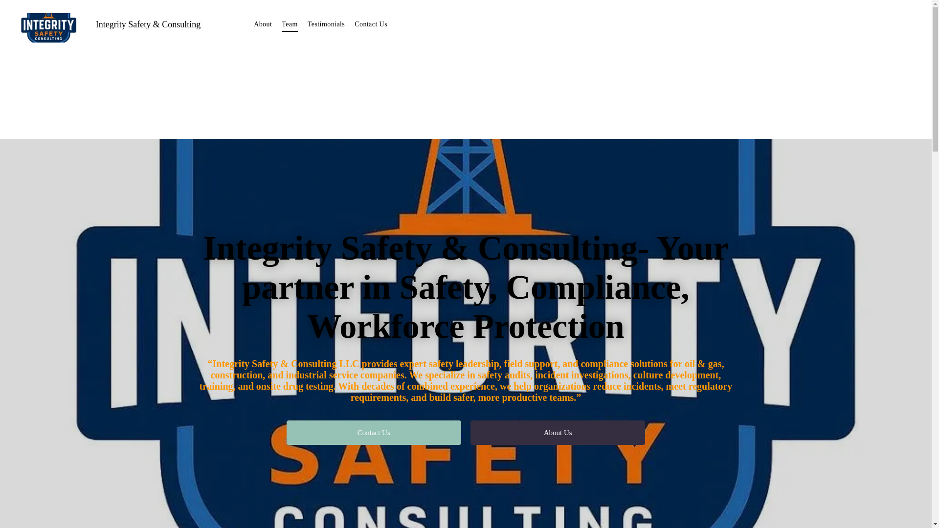 website screenshot of https://integritysafetyco.com/
