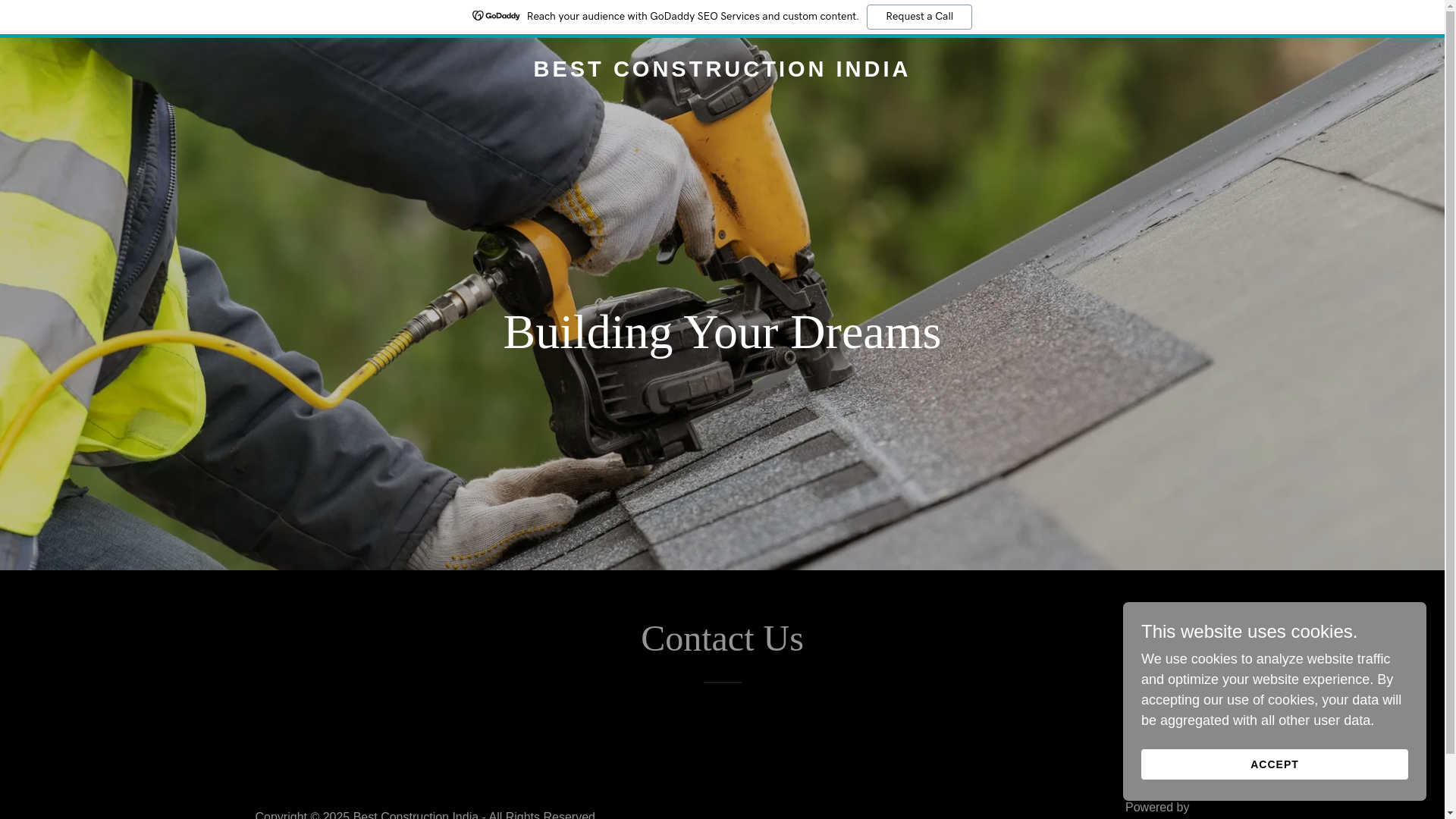 website screenshot of https://bestconstructionindia.com/