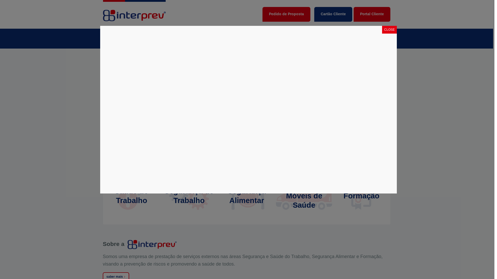 website screenshot of https://interprev.pt/