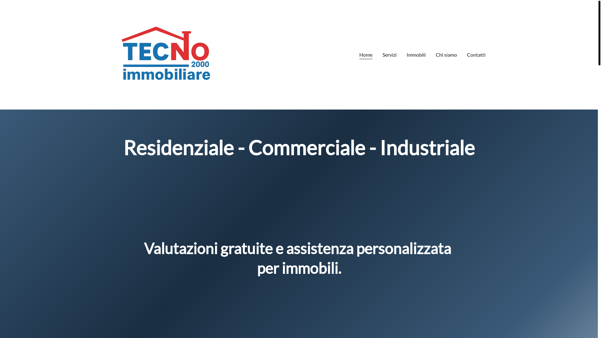 website screenshot of https://tecno2000immobiliare.com/