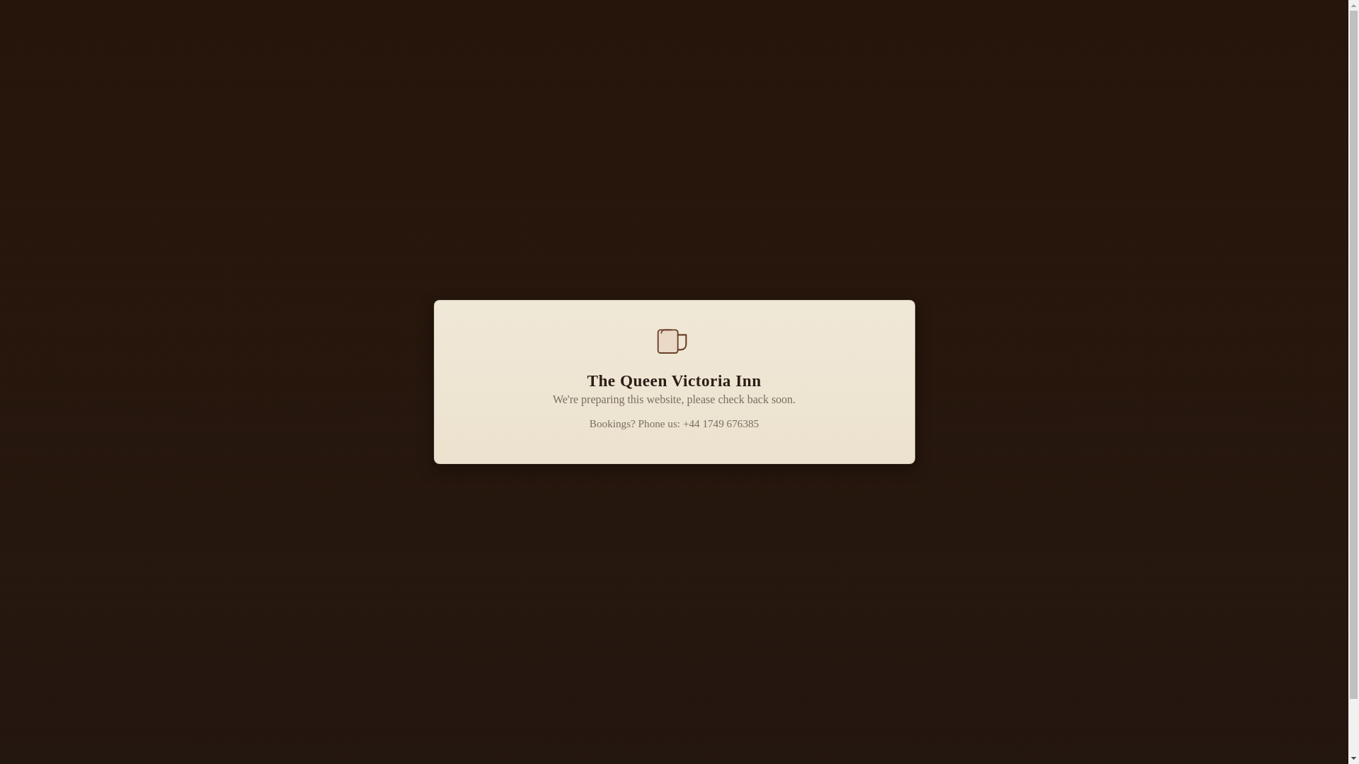 website screenshot of https://thequeenvictoriainn-priddy.co.uk/