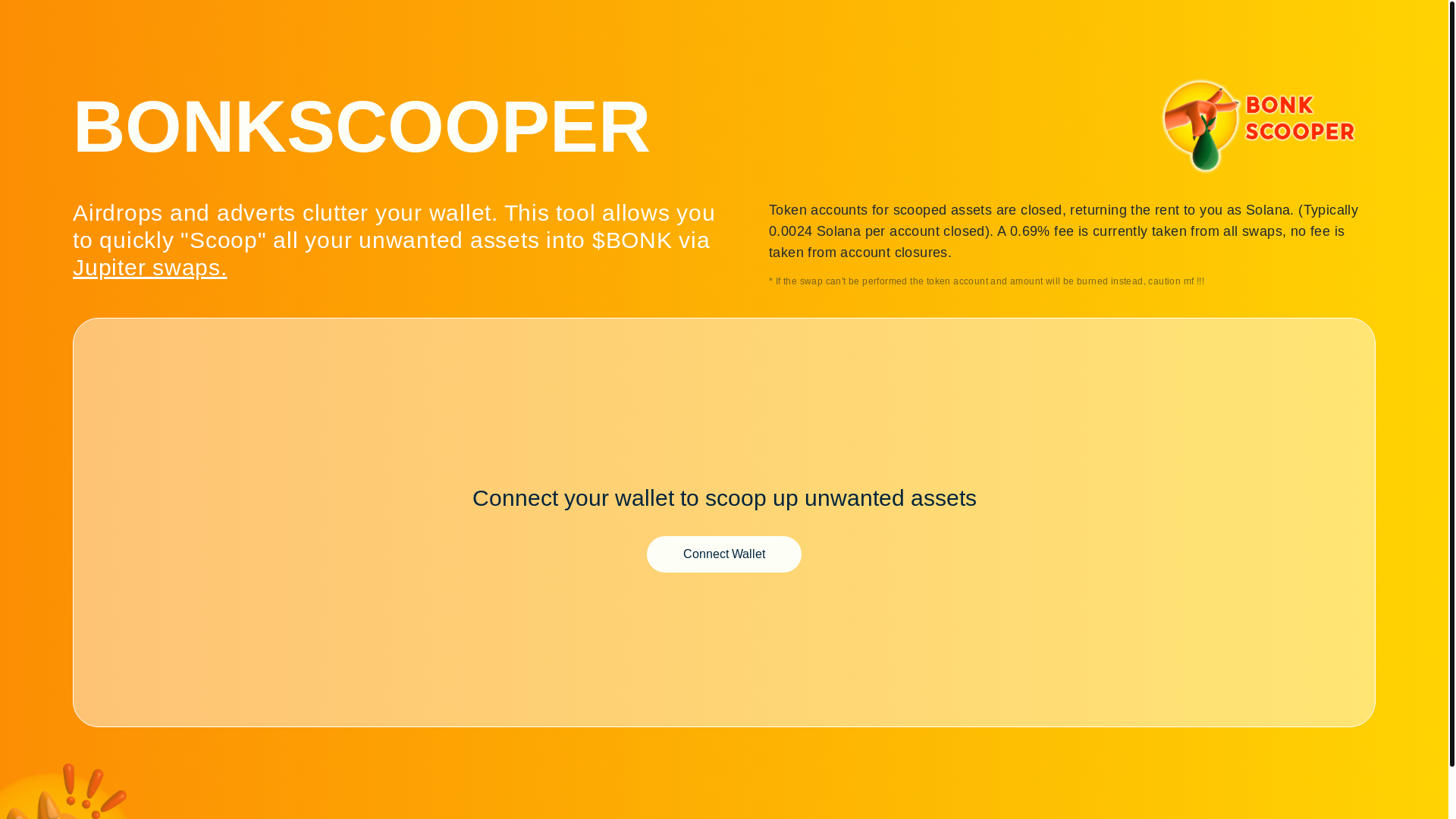 website screenshot of https://bonkscooper.com/
