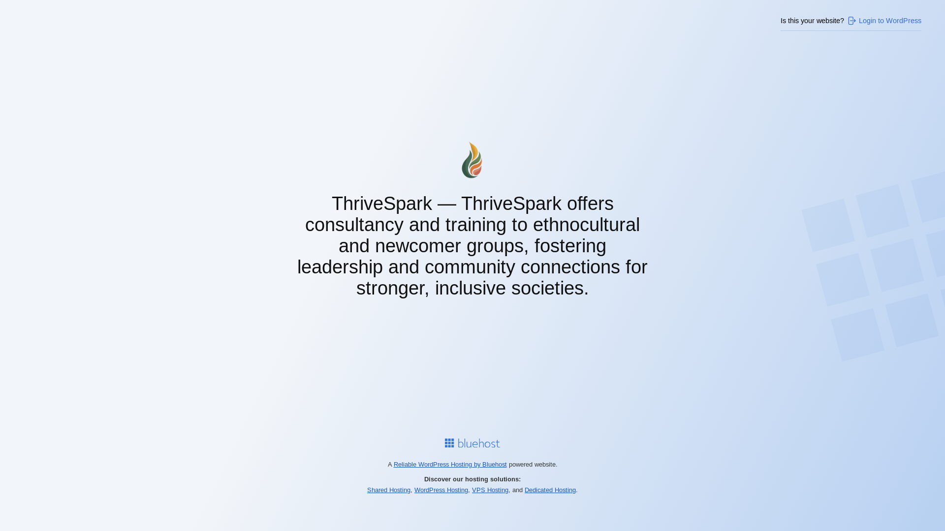 website screenshot of https://thrivespark.ca/