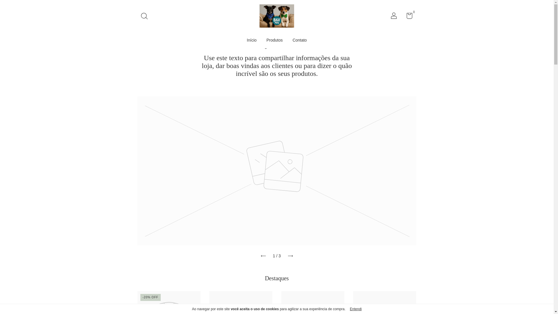 website screenshot of https://bvpets.com.br/