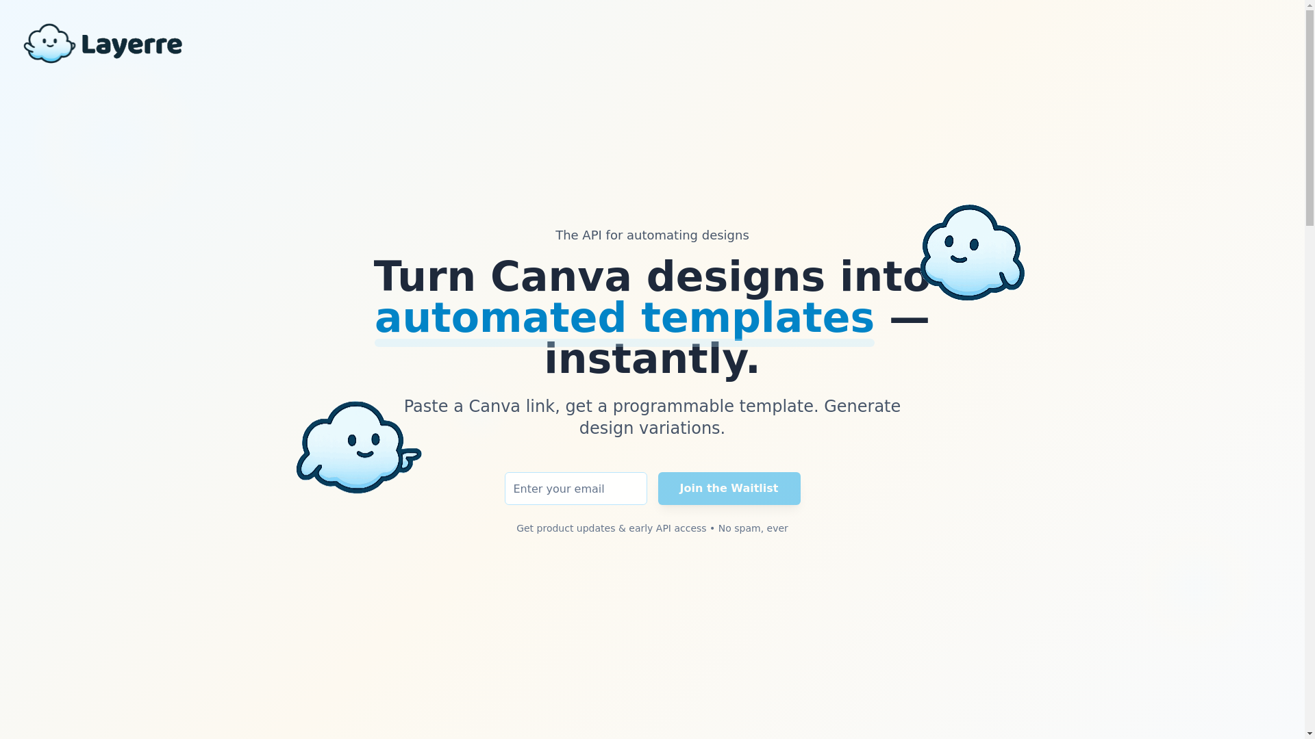 website screenshot of https://layerre-landing.pages.dev/