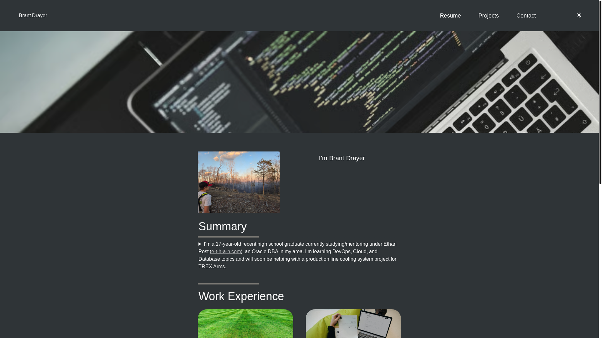 website screenshot of https://brantdrayer-bullet.pages.dev/