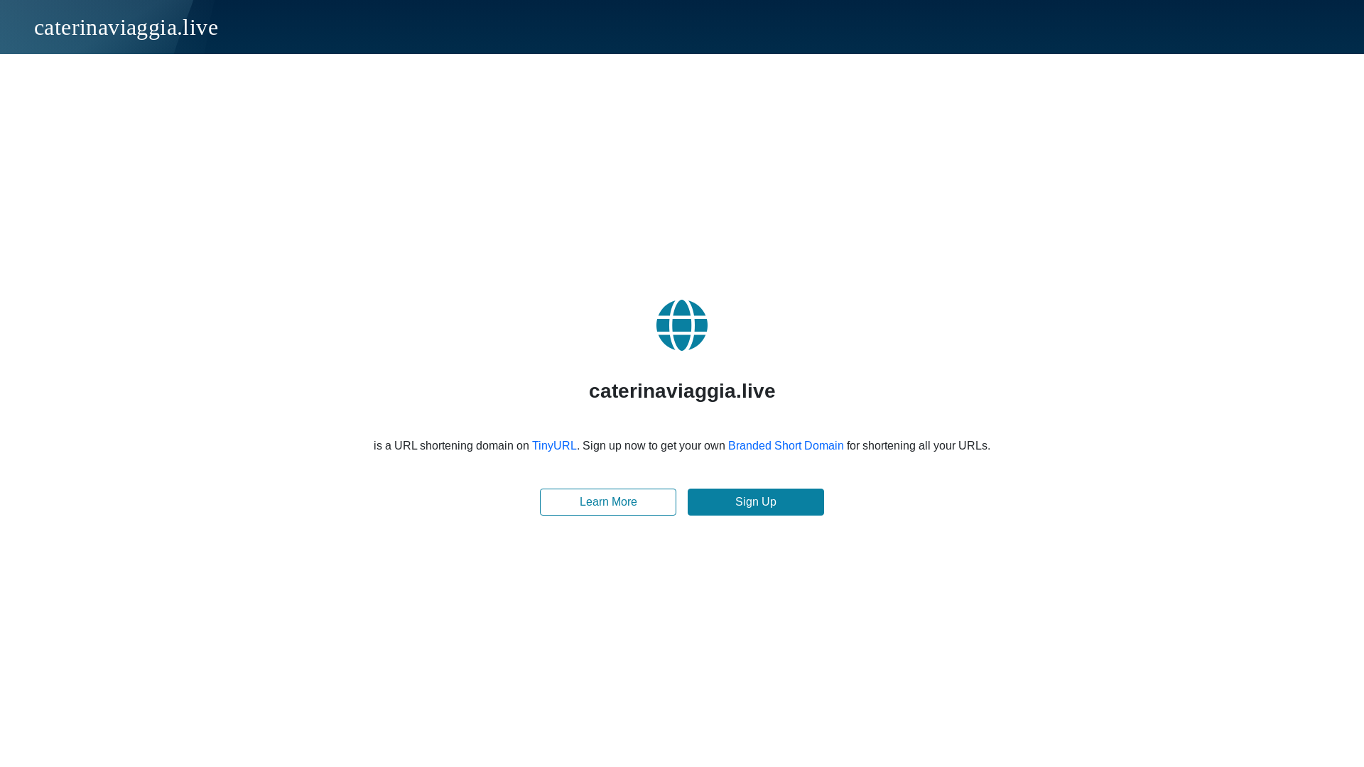 website screenshot of https://caterinaviaggia.live/