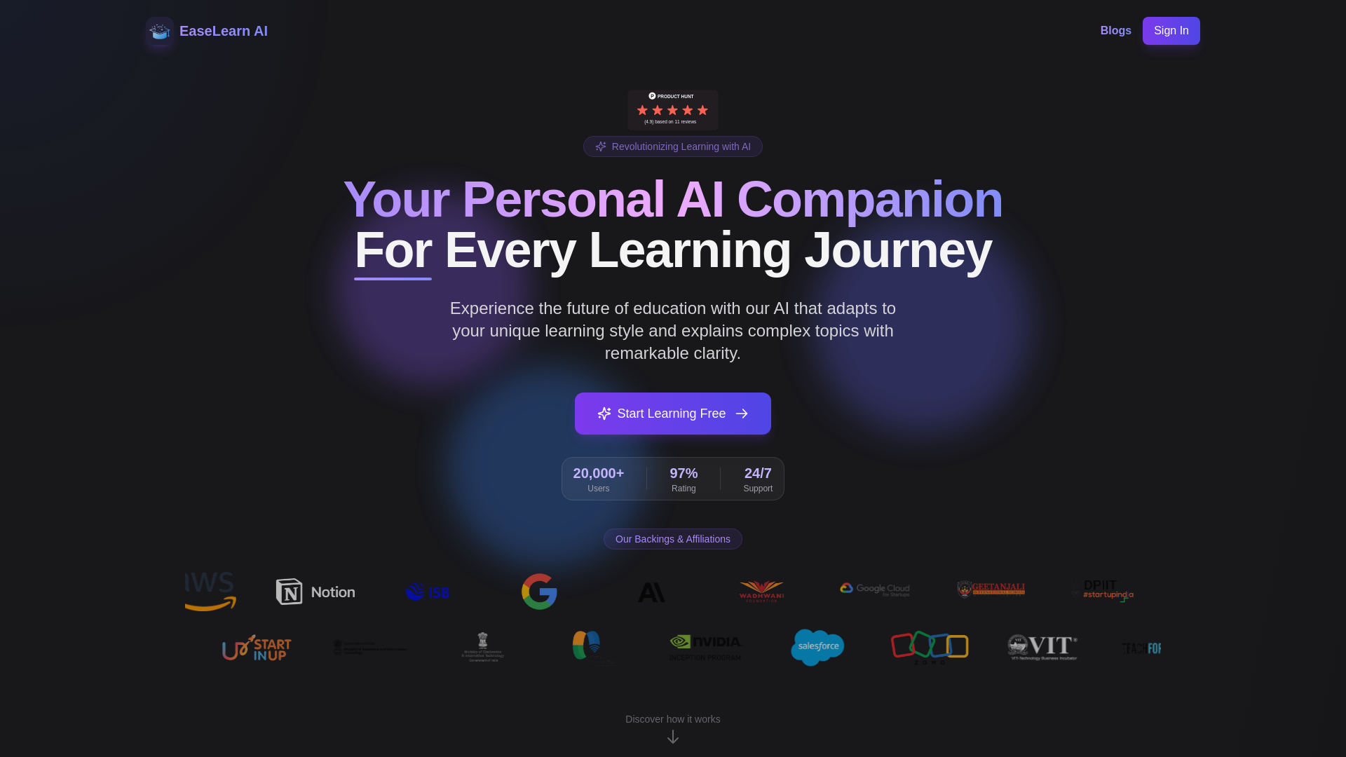website screenshot of https://lang-voice.pages.dev/