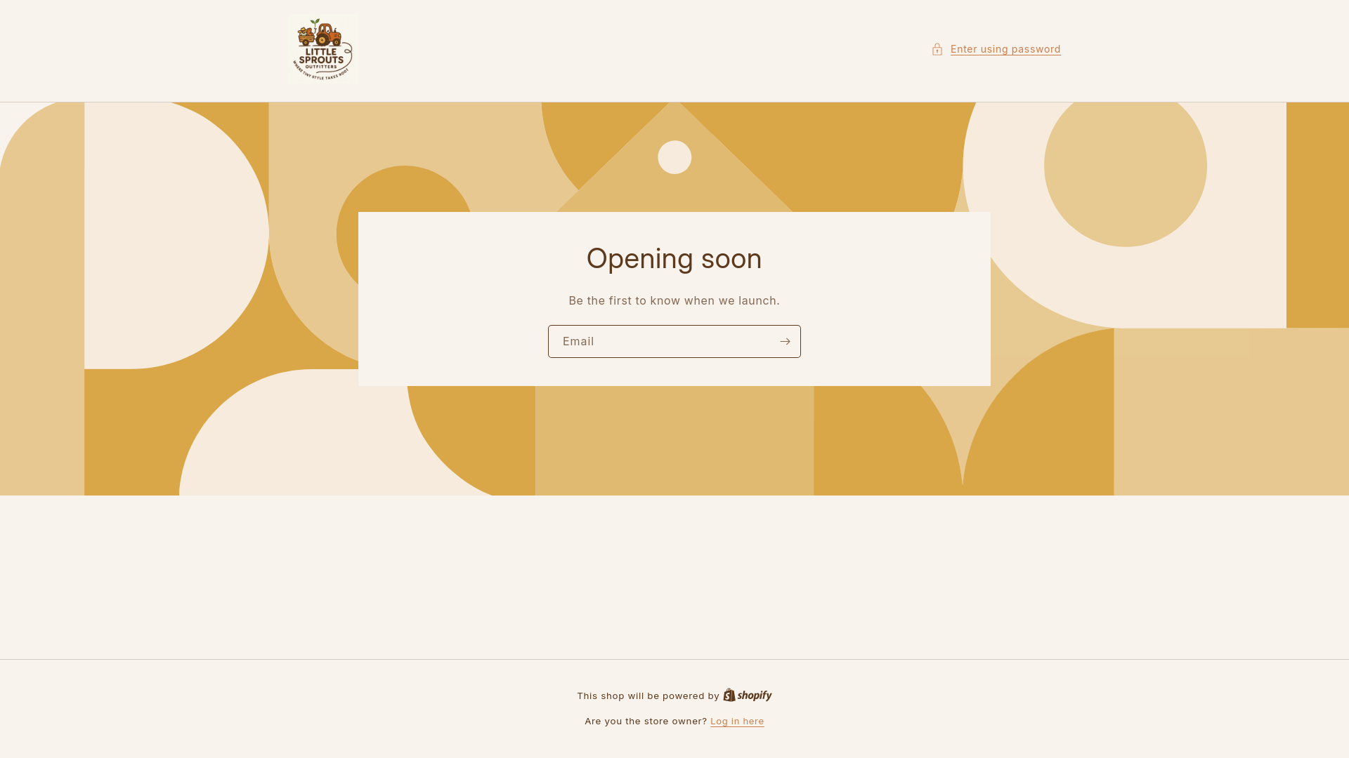 website screenshot of https://littlesproutsoutfitters.com/