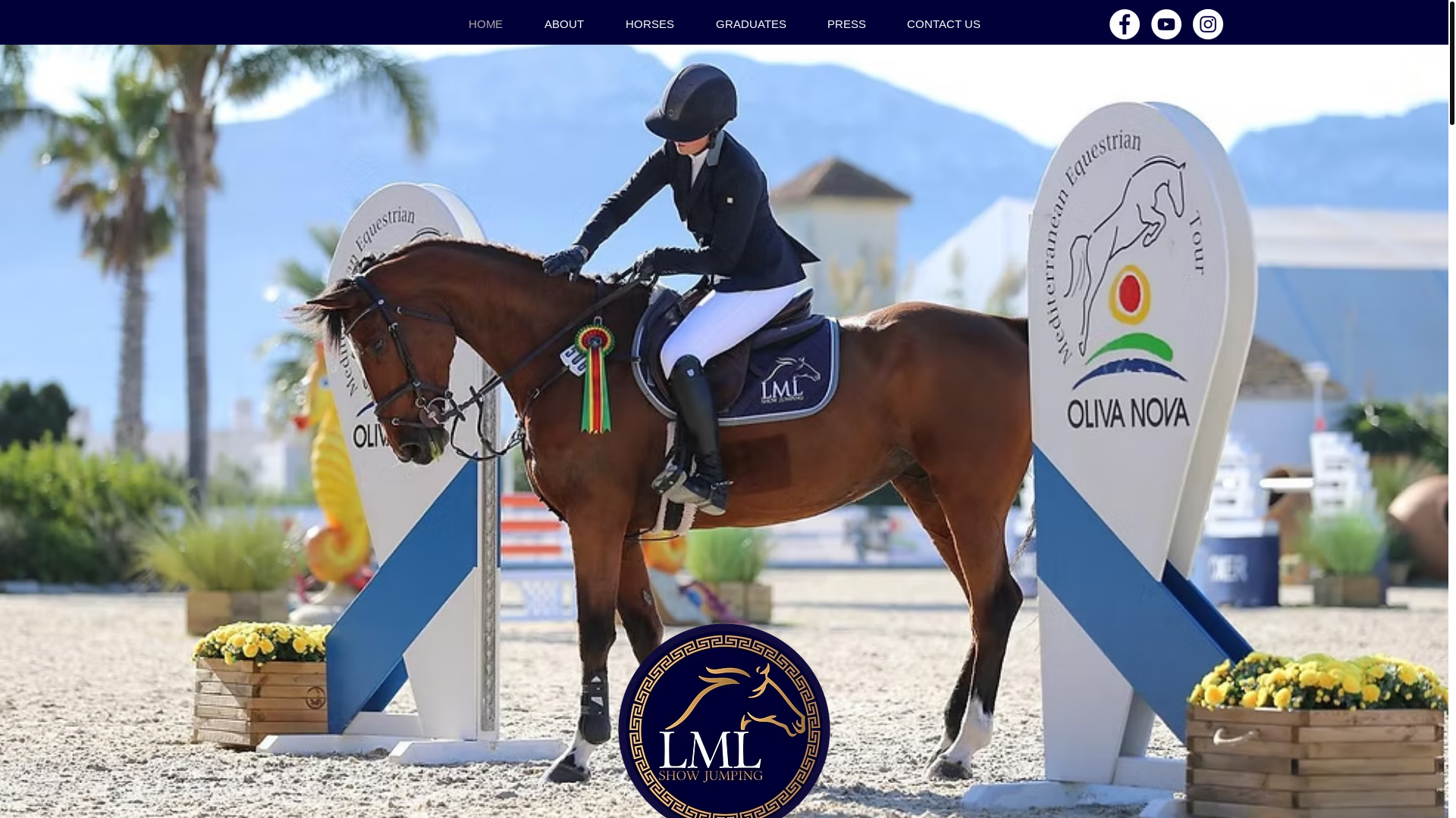 website screenshot of https://lmlshowjumping.net/