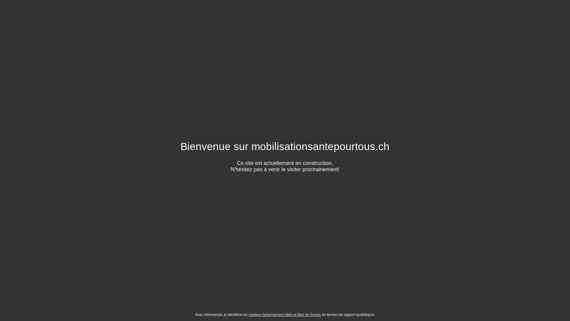website screenshot of https://mobilisationsantepourtous.ch/