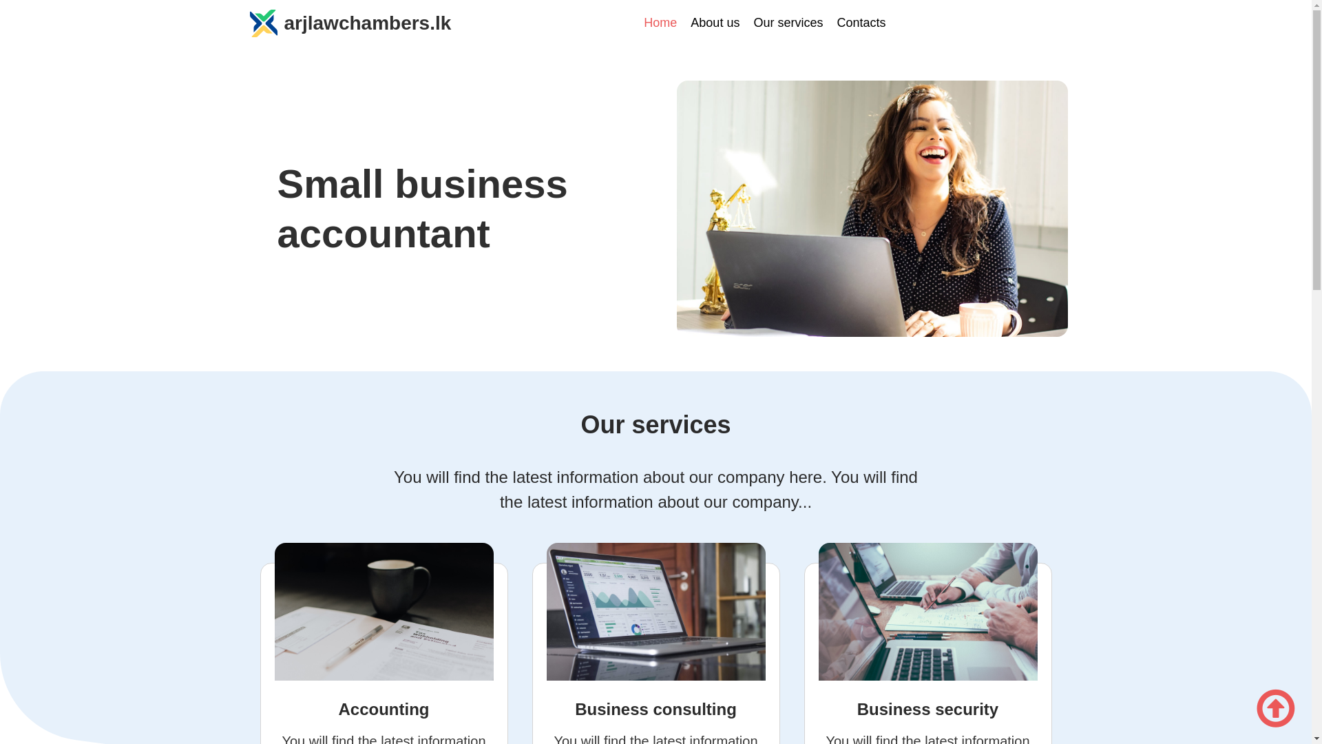 website screenshot of https://arjlawchambers.lk/
