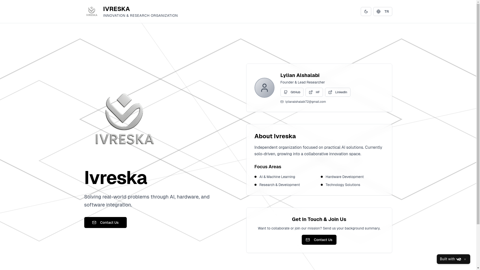website screenshot of https://ivreska.com/