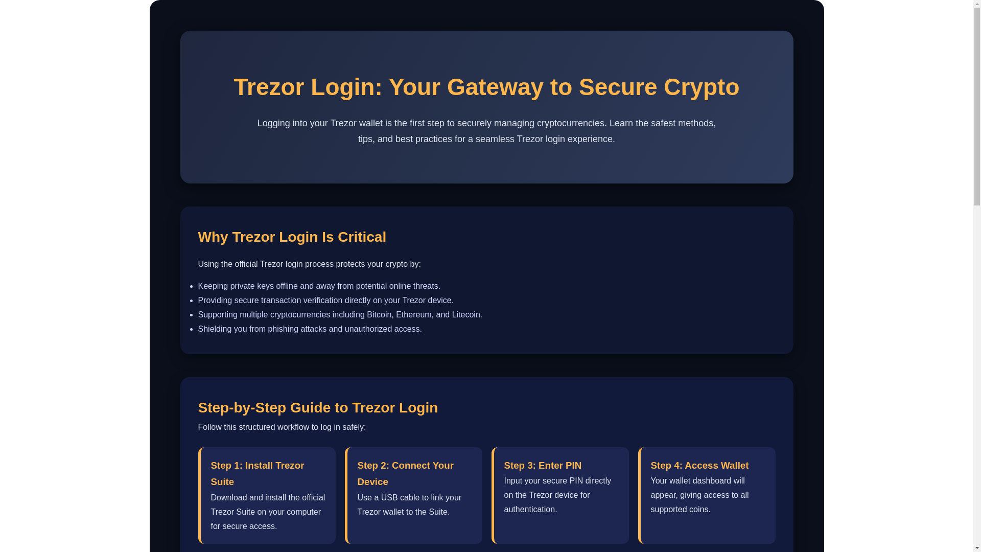 website screenshot of https://manage-trezor-logn.pages.dev/